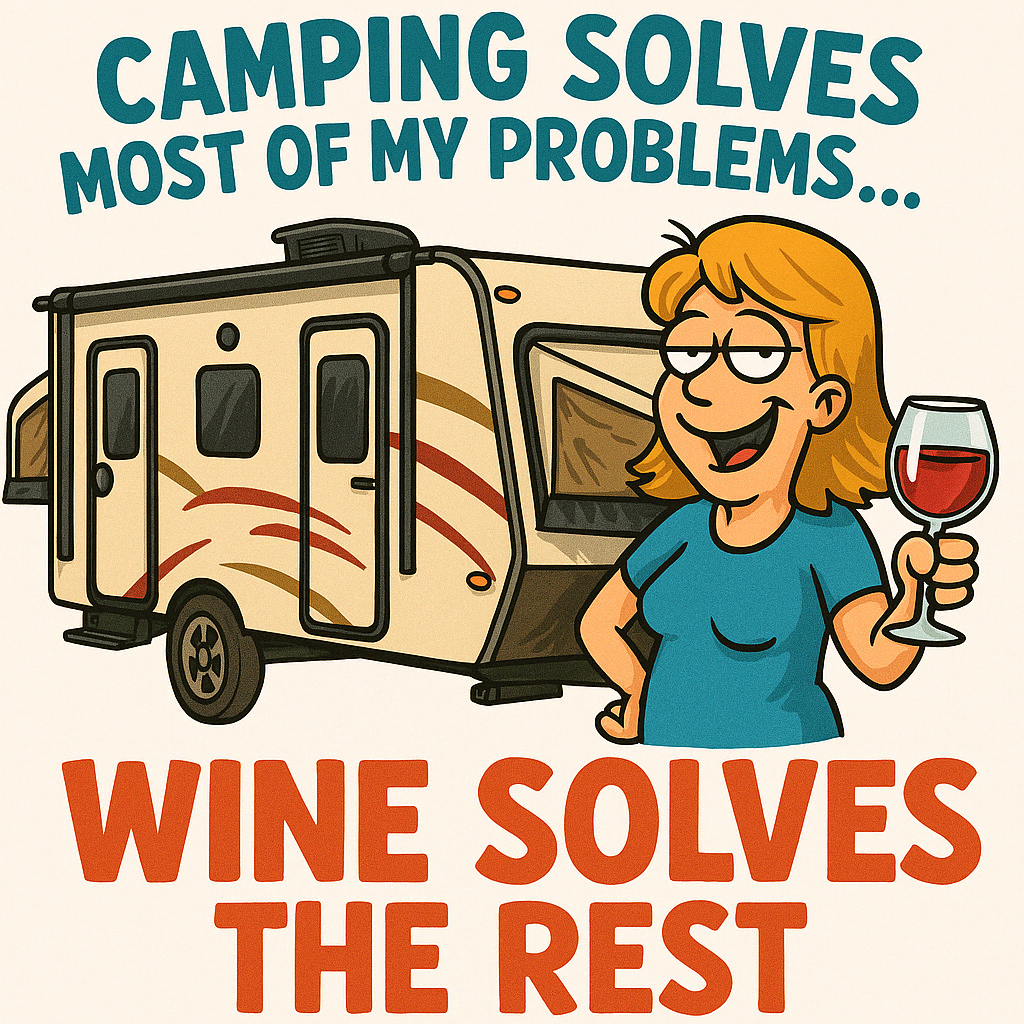 Camping solves most of my problems...Wine solves the rest