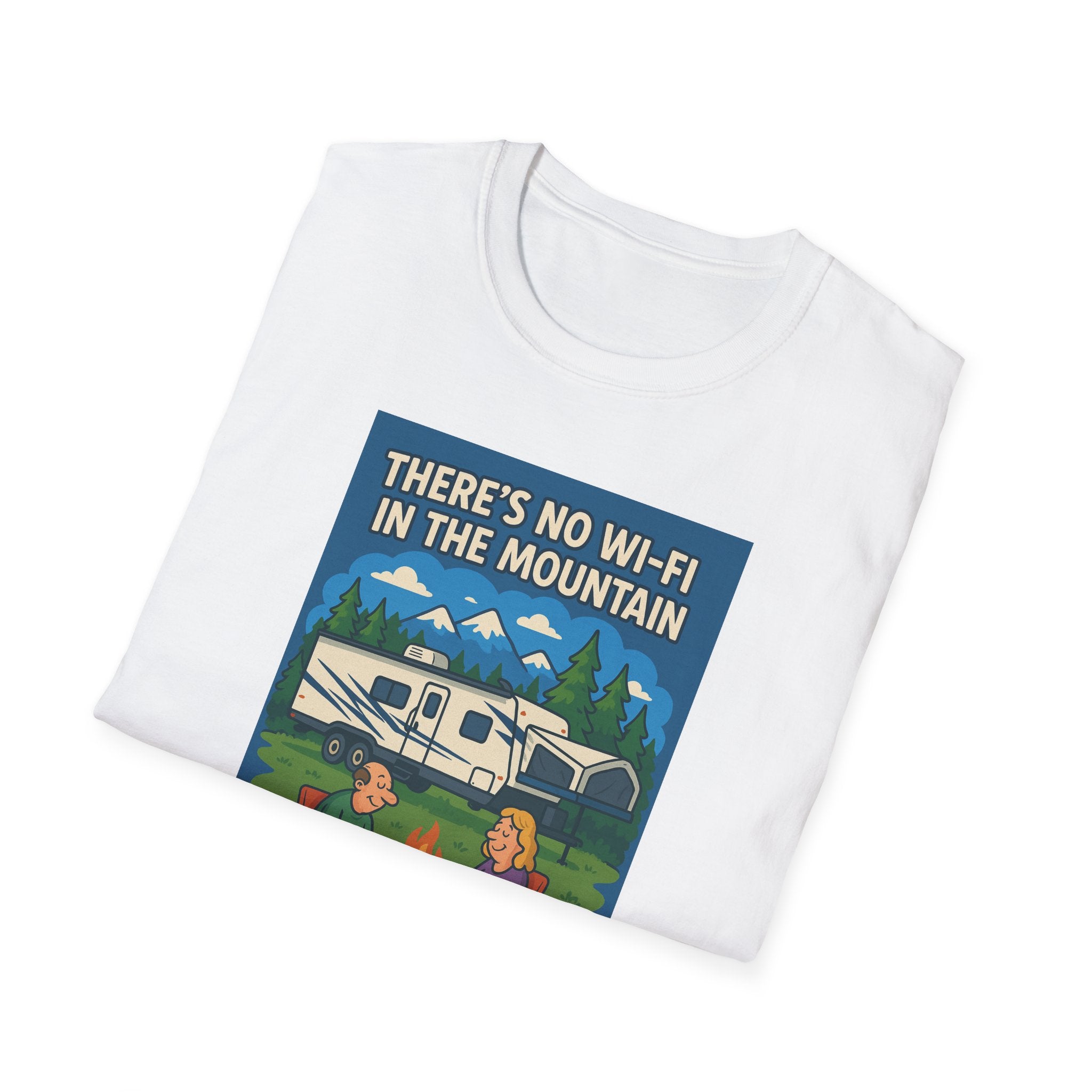Camping Connection Unisex Softstyle T-Shirt - Fun Outdoor Adventure Tee
