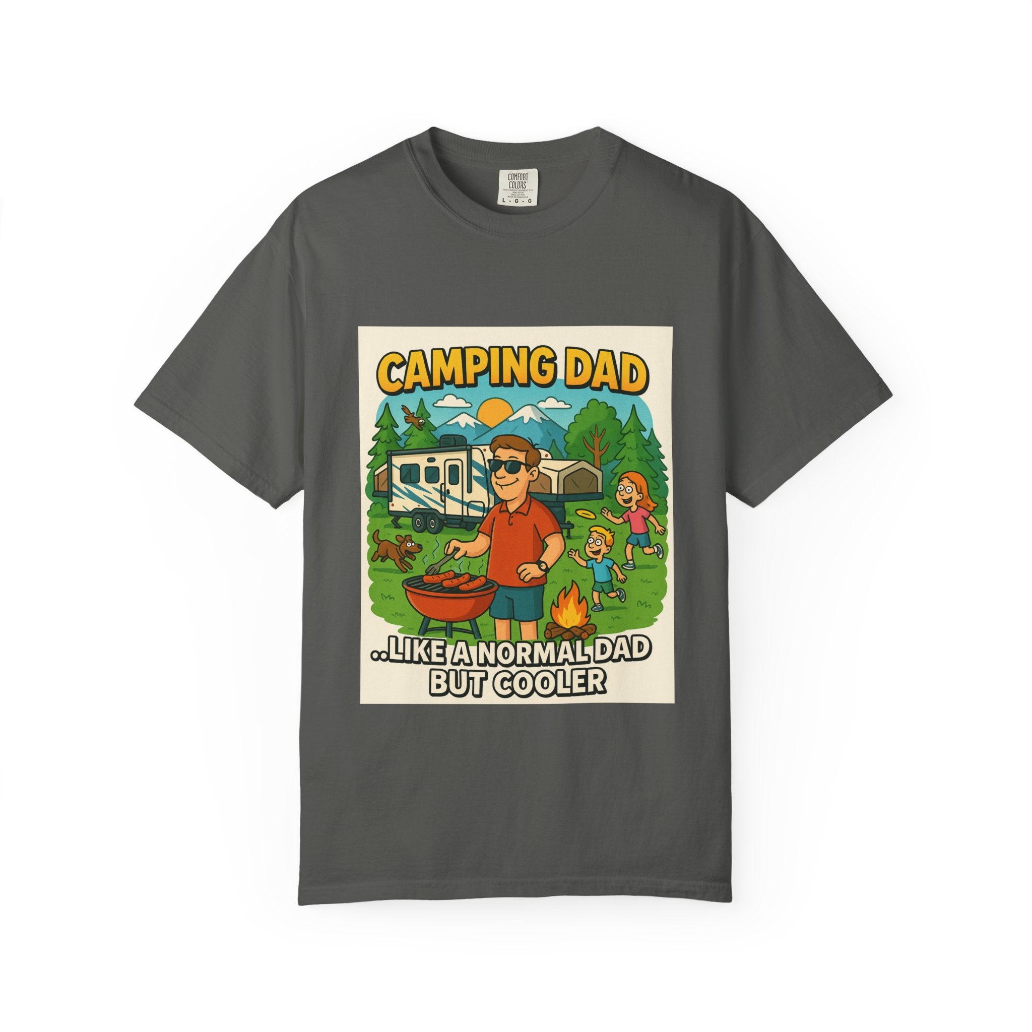 Camping Dad Unisex Garment-Dyed T-Shirt - Perfect for Family Outdoor Adventures