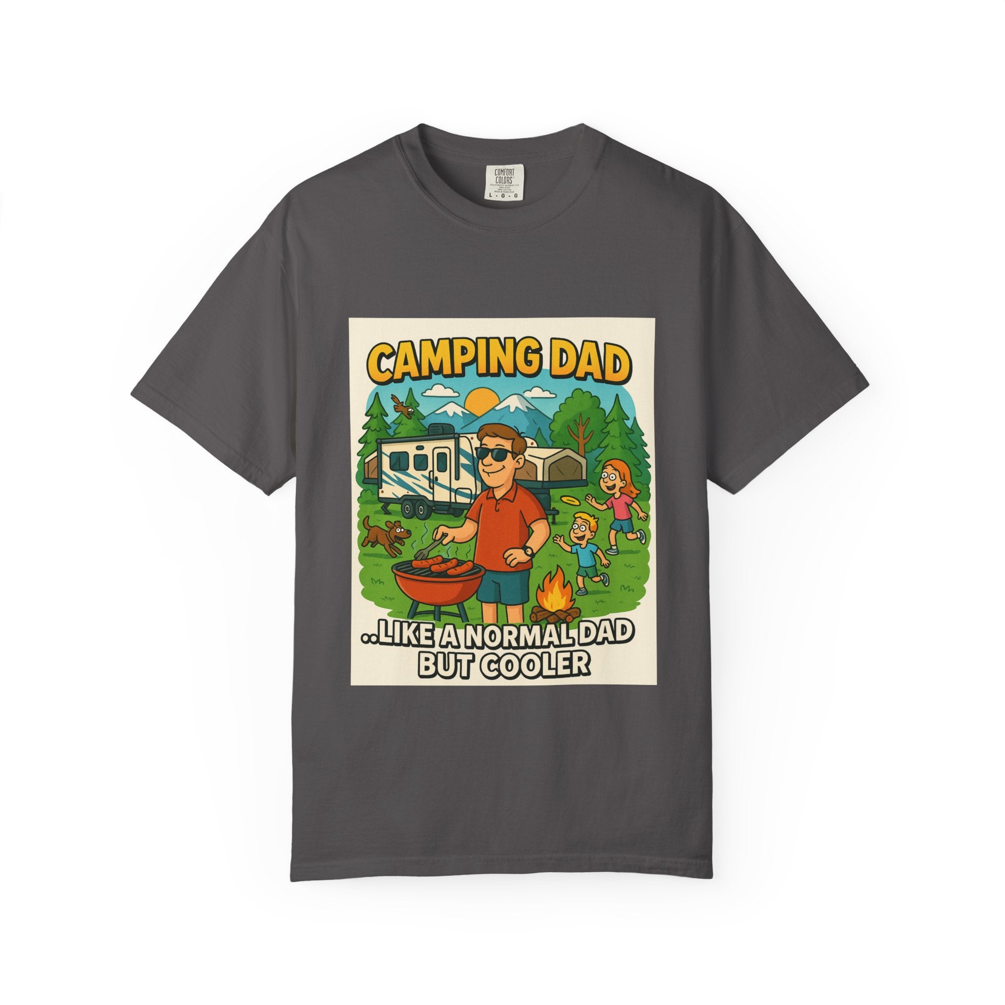 Camping Dad Unisex Garment-Dyed T-Shirt - Perfect for Family Outdoor Adventures