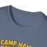 Camp Hair Don't Care Unisex Softstyle T-Shirt - Fun Summer Vibes for Campers