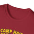 Camp Hair Don't Care Unisex Softstyle T-Shirt - Fun Summer Vibes for Campers