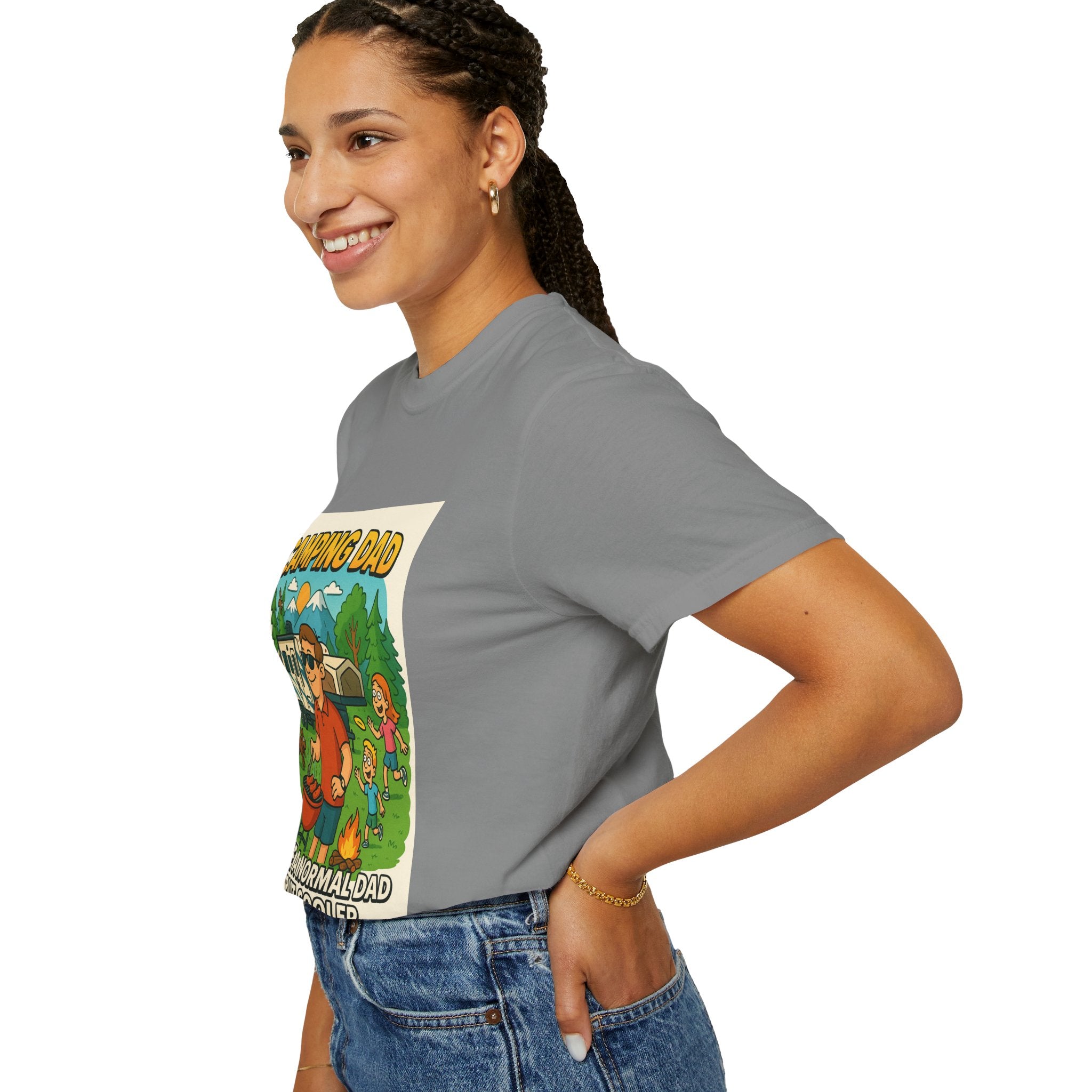Camping Dad Unisex Garment-Dyed T-Shirt - Perfect for Family Outdoor Adventures