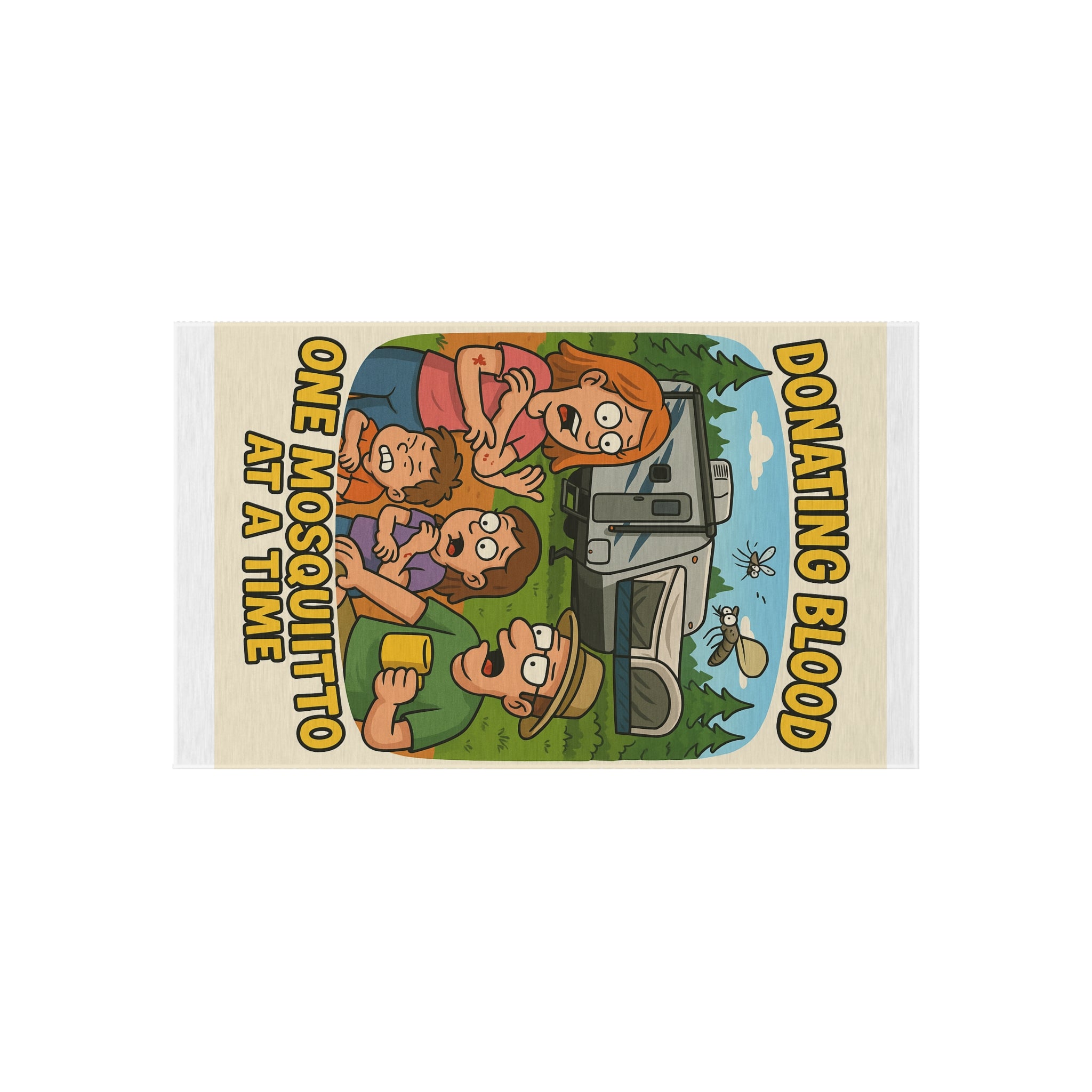 Donating Blood One Mosquito at a Time - Hybrid Camping Outdoor Rug
