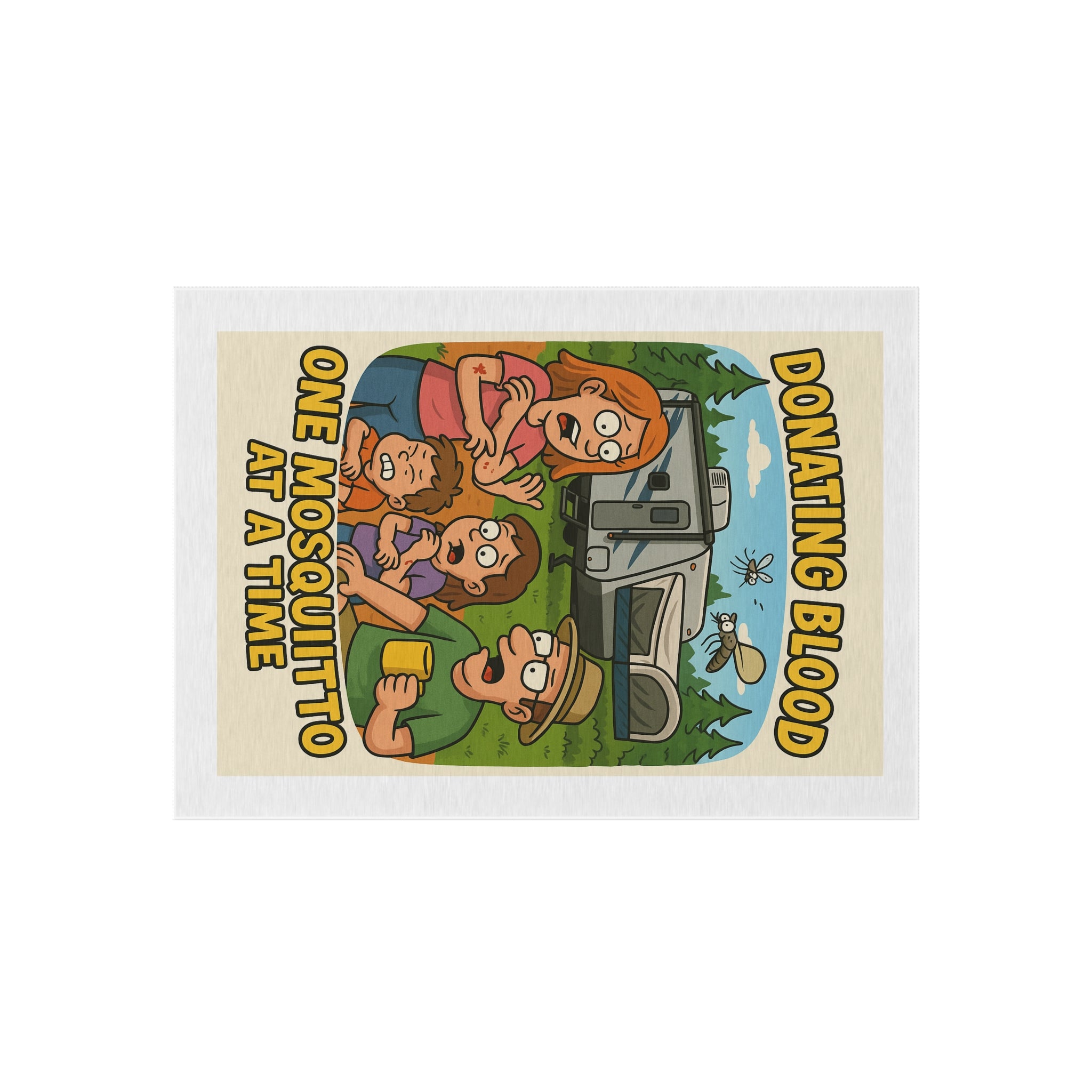 Donating Blood One Mosquito at a Time - Hybrid Camping Outdoor Rug