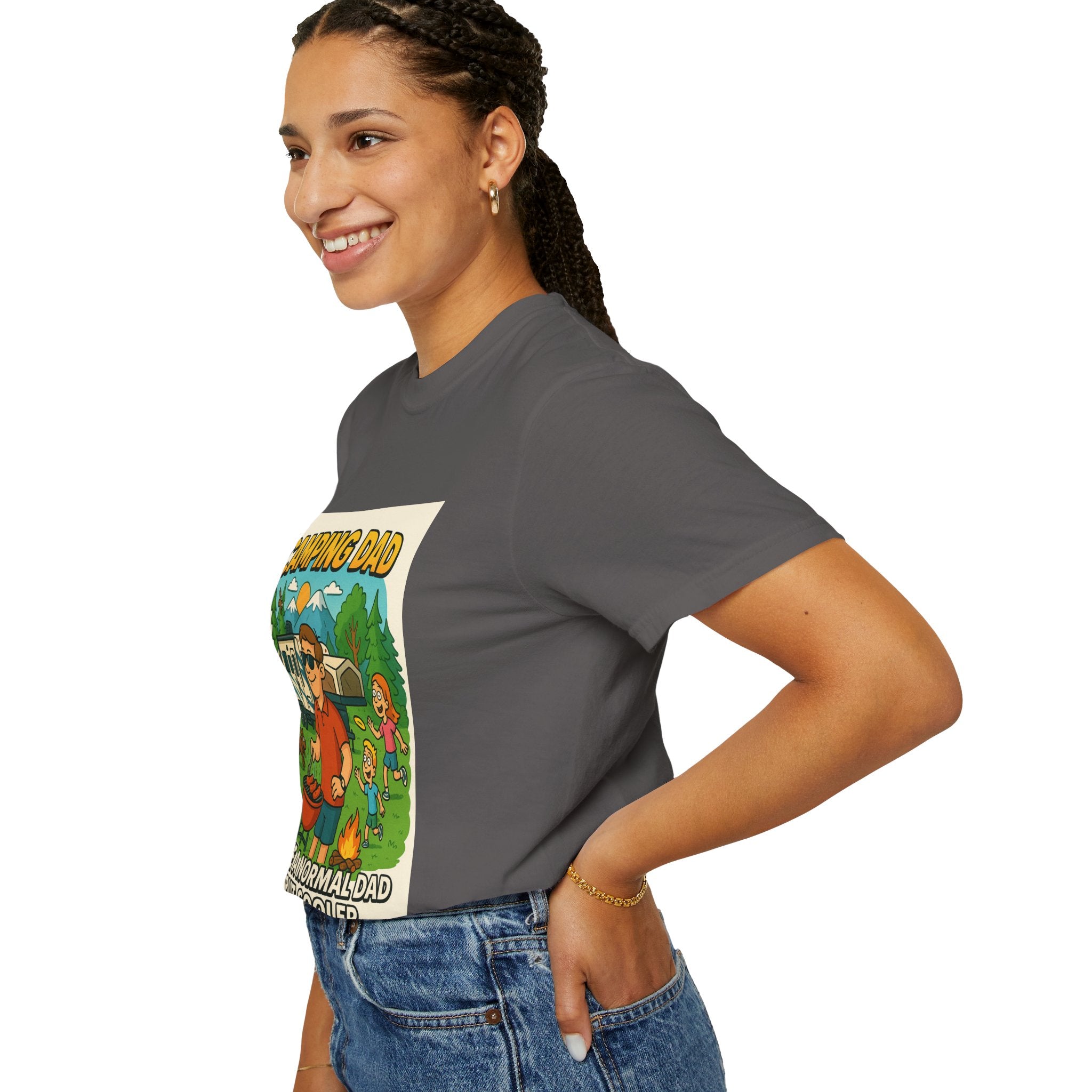 Camping Dad Unisex Garment-Dyed T-Shirt - Perfect for Family Outdoor Adventures