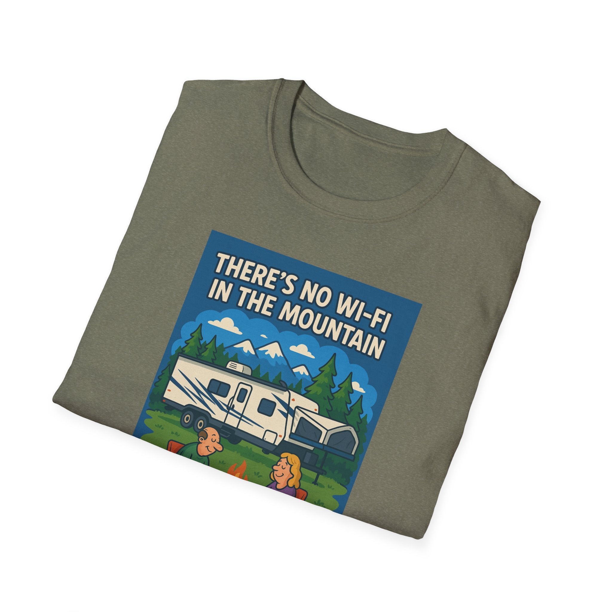 Camping Connection Unisex Softstyle T-Shirt - Fun Outdoor Adventure Tee