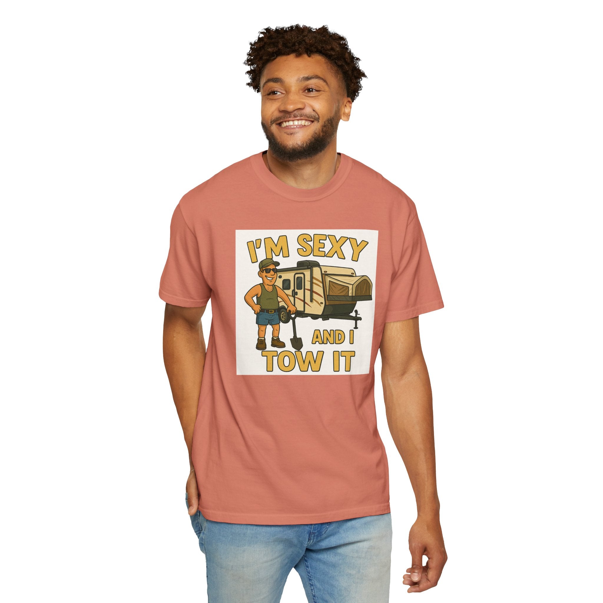 Funny Unisex T-Shirt - "I'm Sexy and I Tow It" - Perfect for RV Enthusiasts and Camping Lovers