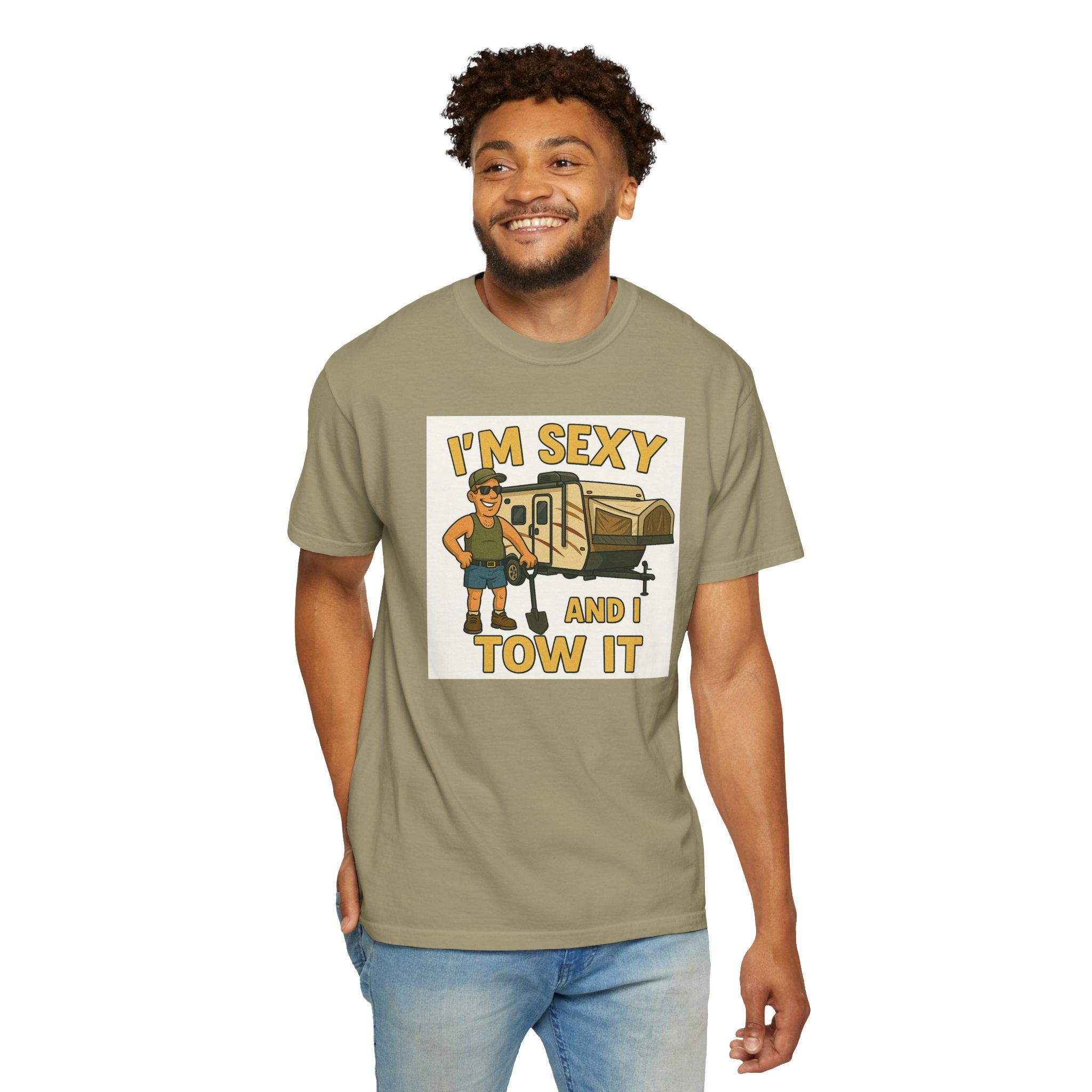 Funny Unisex T-Shirt - "I'm Sexy and I Tow It" - Perfect for RV Enthusiasts and Camping Lovers