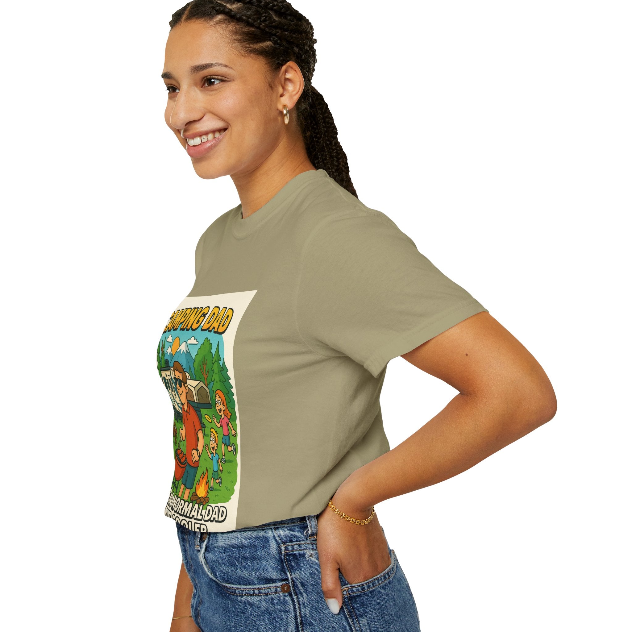 Camping Dad Unisex Garment-Dyed T-Shirt - Perfect for Family Outdoor Adventures