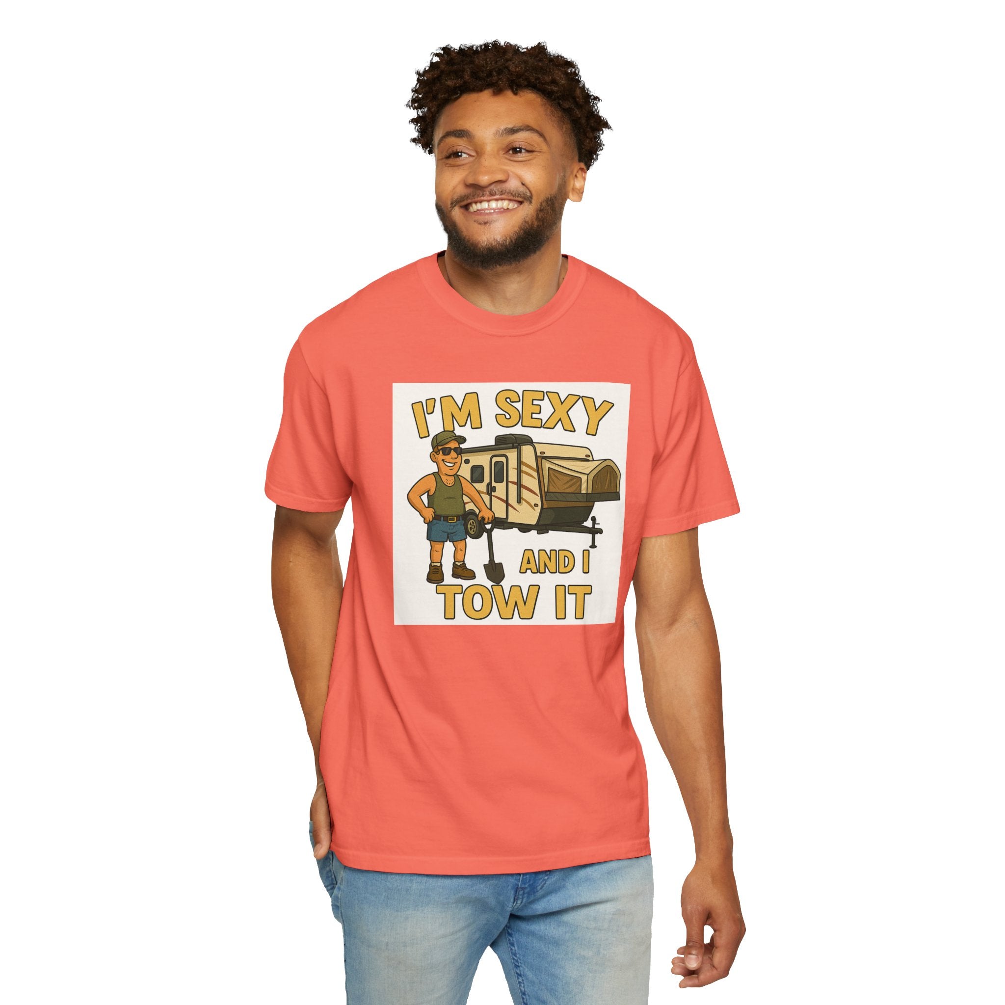 Funny Unisex T-Shirt - "I'm Sexy and I Tow It" - Perfect for RV Enthusiasts and Camping Lovers