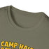 Camp Hair Don't Care Unisex Softstyle T-Shirt - Fun Summer Vibes for Campers