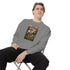 Cozy Unisex Garment-Dyed Sweatshirt with Retro Design, Perfect for Relaxing, Gift for Friends, Casual Wear, Fall Fashion, Warm Layer