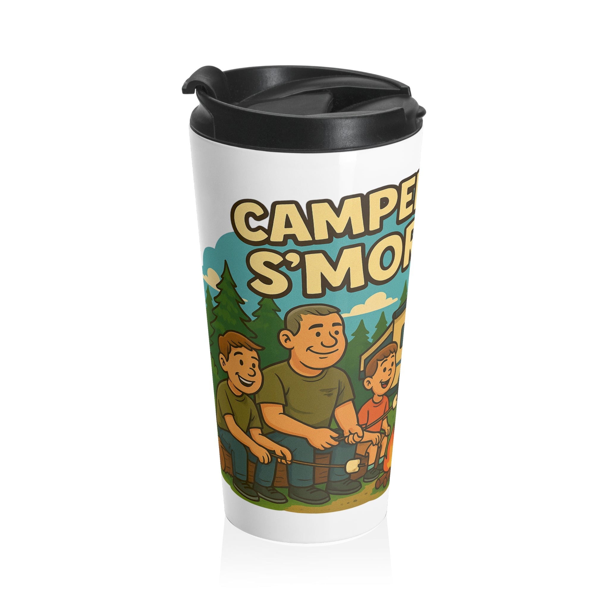 Adventure Campers Travel Mug - Perfect for Road Trips, Camping, Outdoor Lovers, Gifts for Nature Enthusiasts, Fun Summer Travel