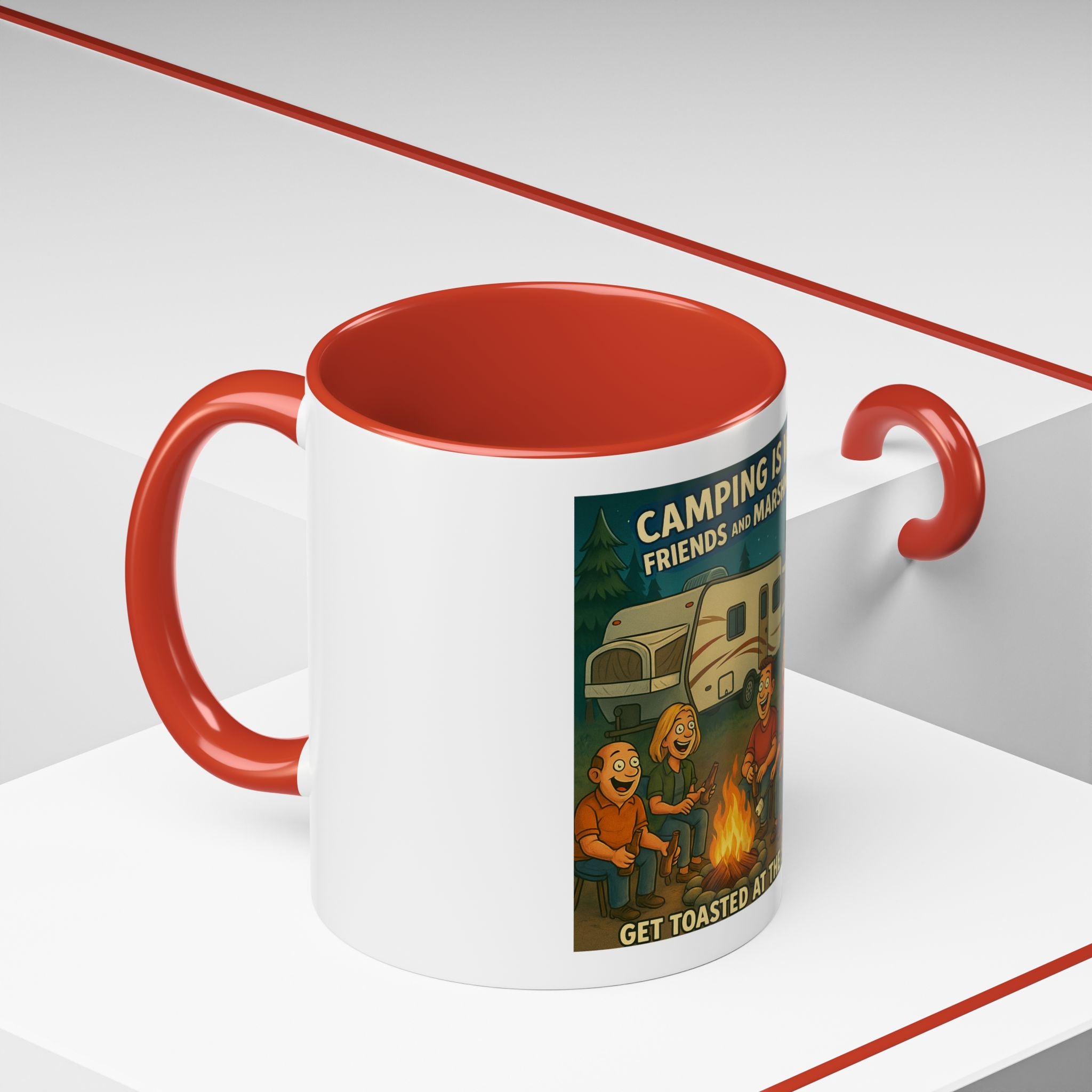 Camping Adventure Coffee Mug, Funny Mug for Campers, Get Toasted at the Same Time, Outdoor Gift, Nature Lover, Camping Decor
