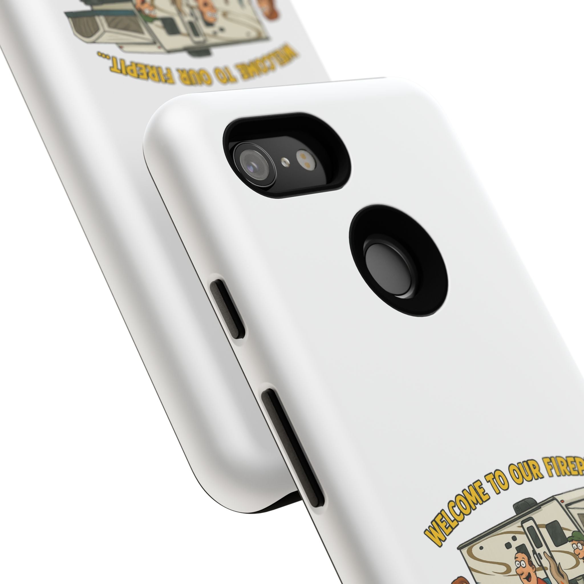 Camping Phone Case - Welcome to Our Firepit - Outdoor Gear, Gift for Campers, Adventure Accessory, Fun Camping Decor