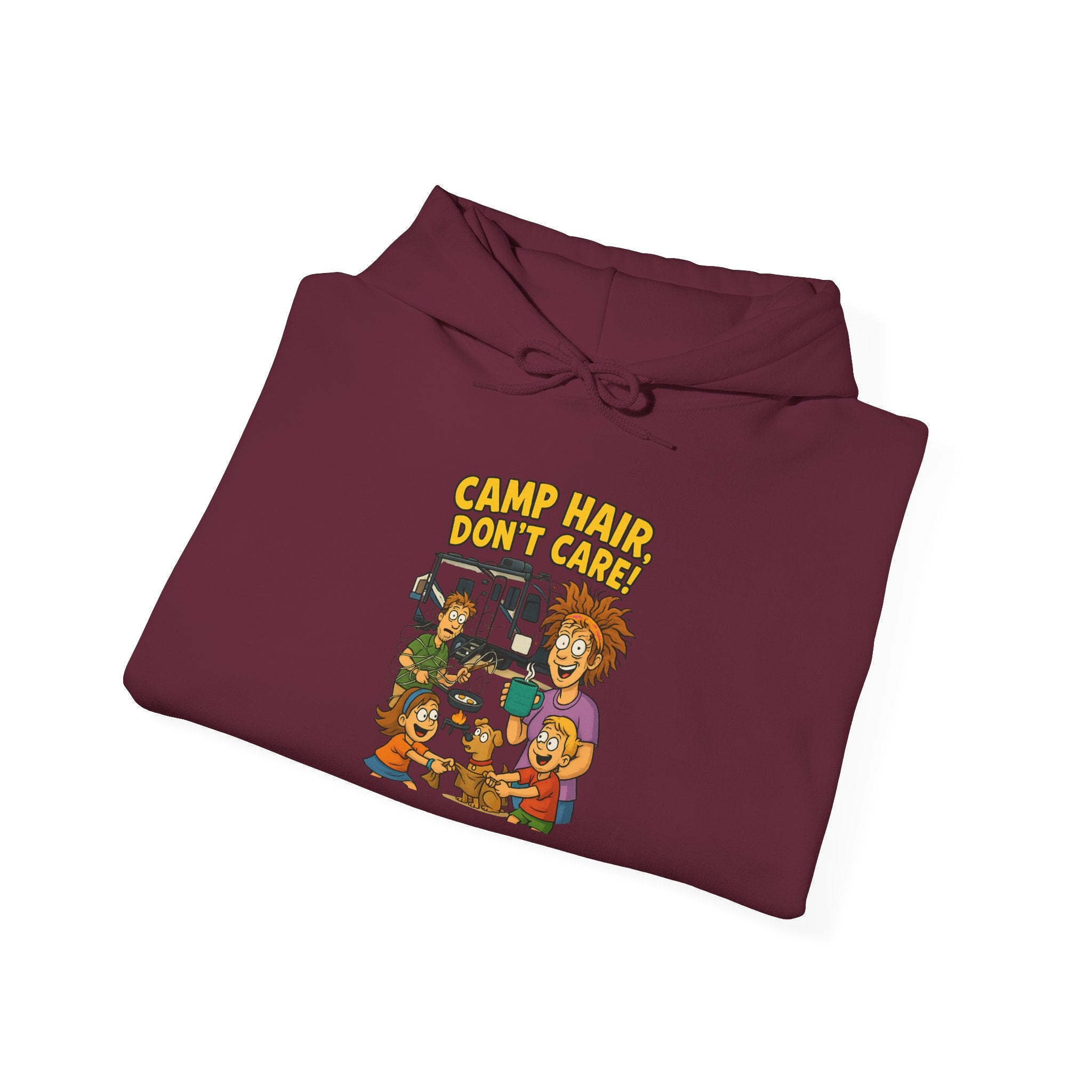 Camp Vibes Unisex Hooded Sweatshirt - Cozy, Funny Gift, Summer Nights, Outdoor Adventure, Camping Apparel