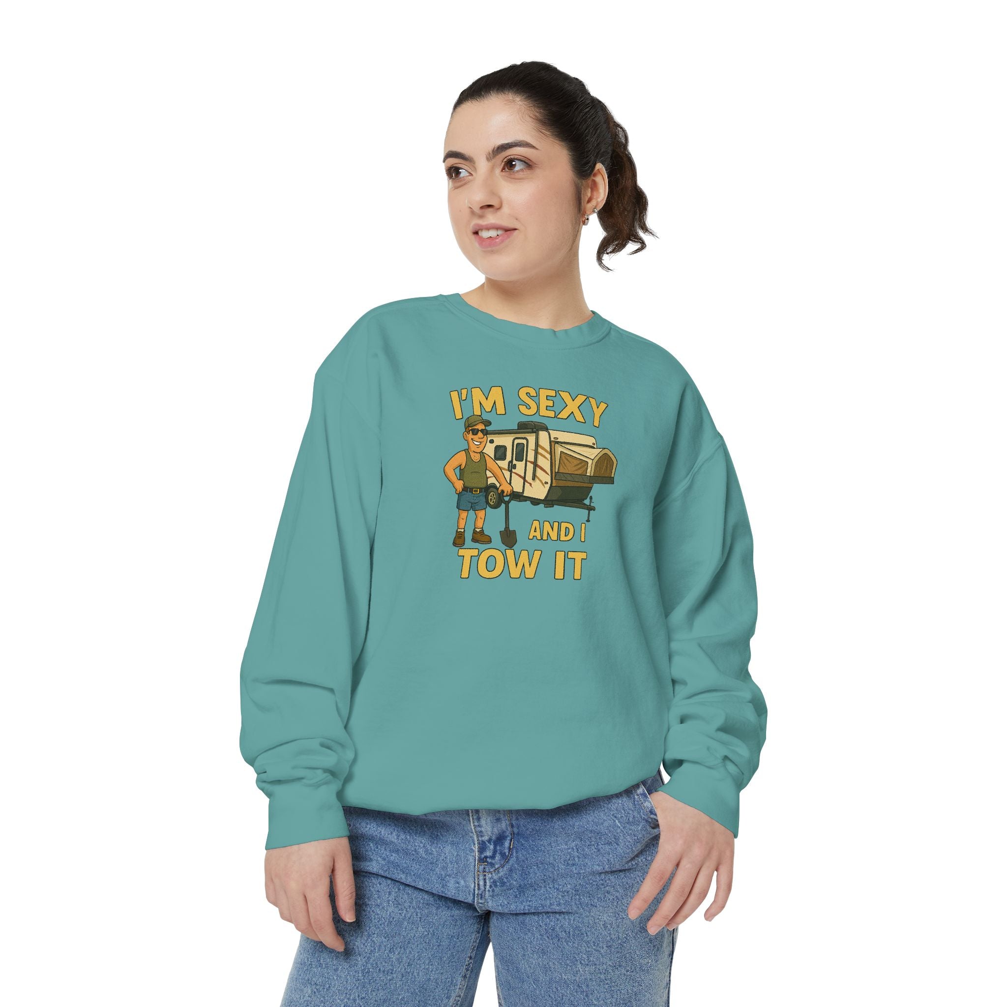 Funny Tow Truck Sweatshirt, Unisex Garment-Dyed Pullover, Casual Gift for Drivers, Trucking Humor Apparel, Cozy Fall Outfit, Perfect [...]