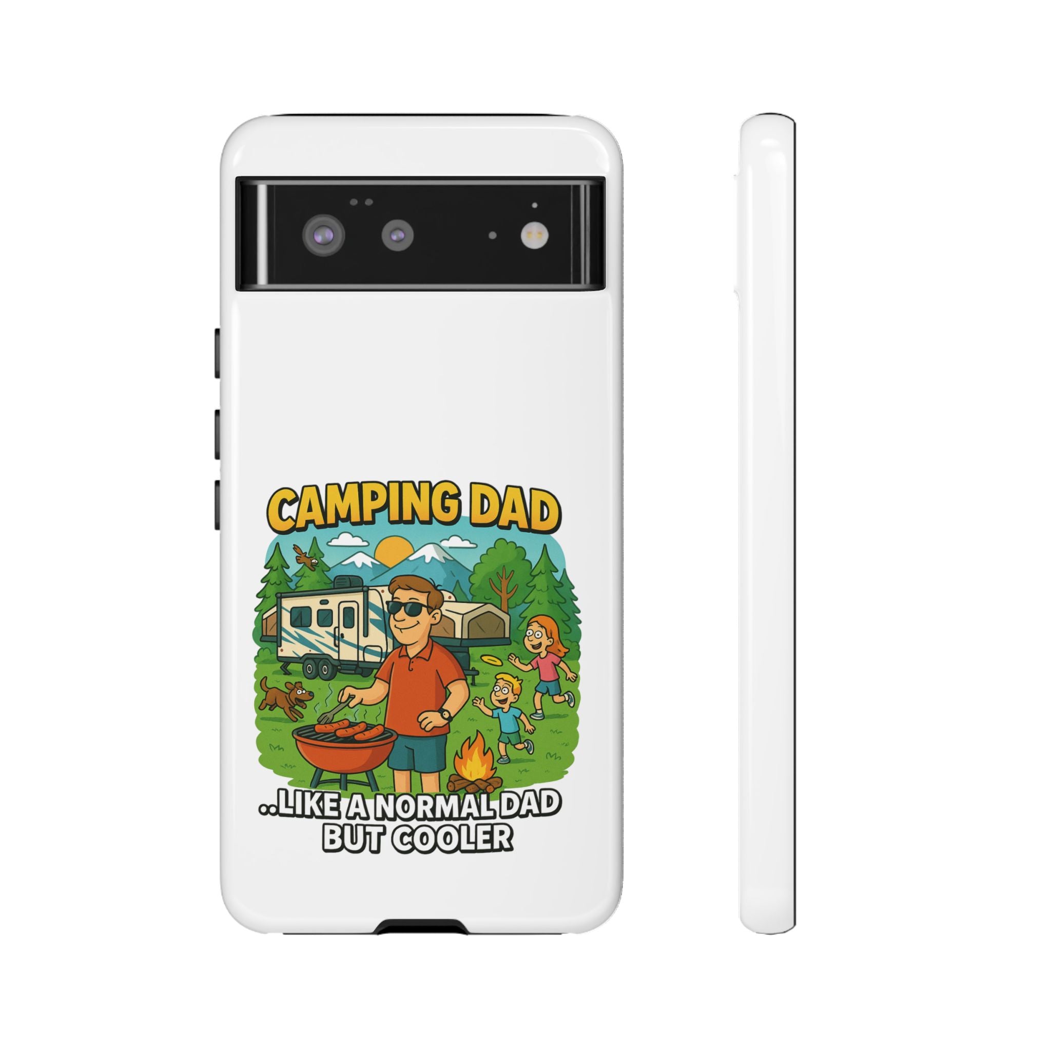 Camping Dad Phone Case - Unique Tough Cover for Outdoor Dads