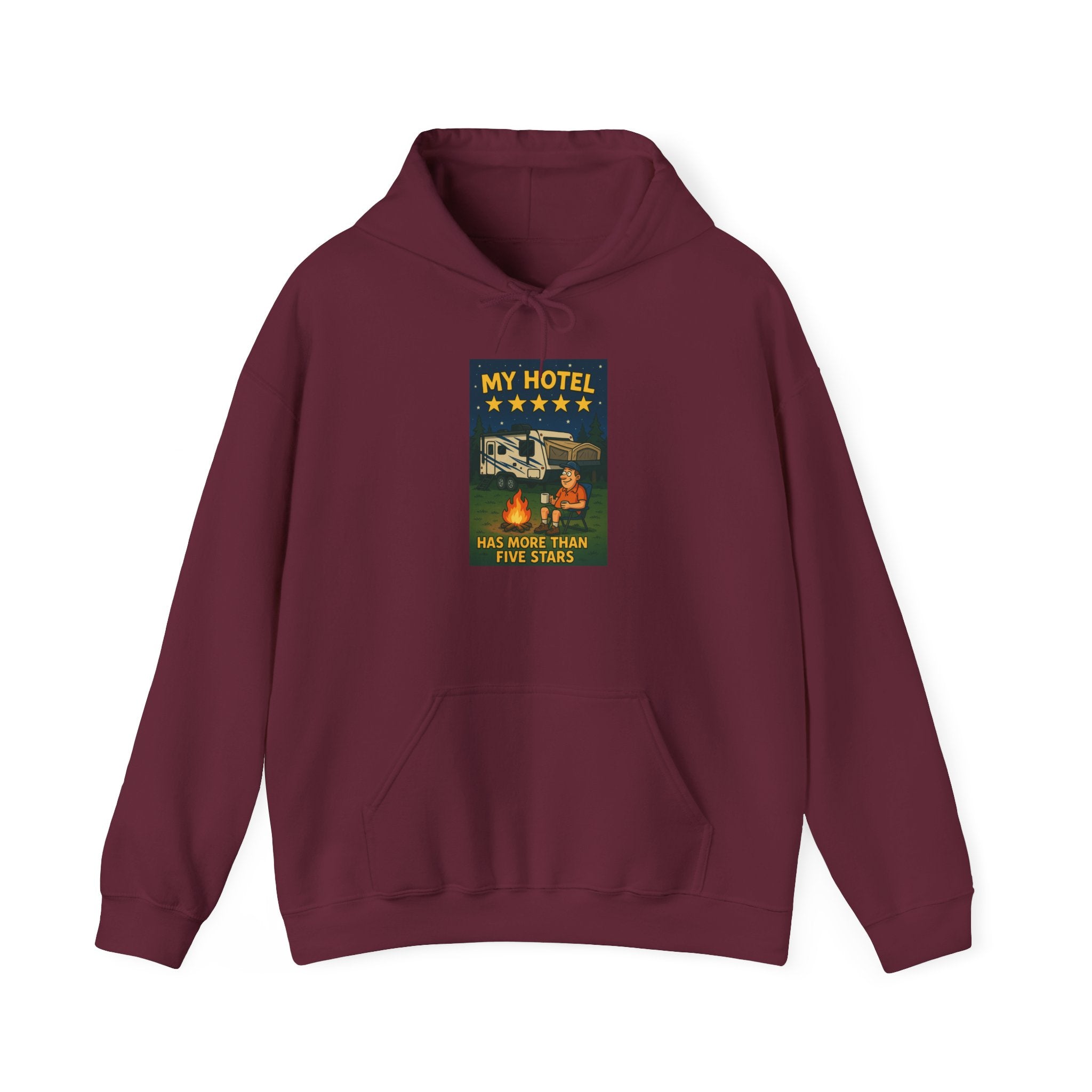 Cozy Camping Hoodie - My Hotel, Outdoor Adventure Apparel, Travel Gift, Nature Lovers Sweatshirt, Camping Gear