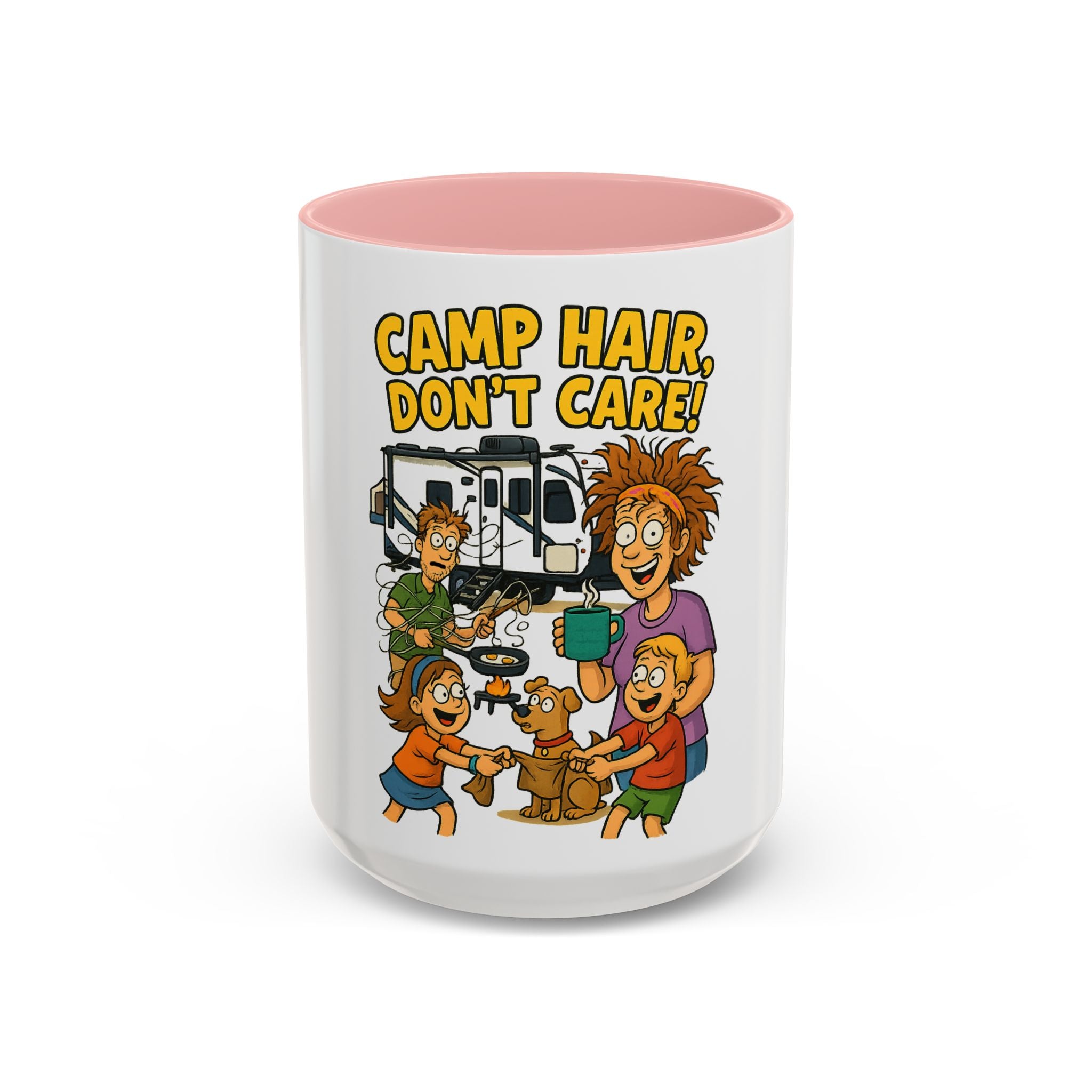 Camp Hair Coffee Mug, Funny Mug for Campers, Outdoor Lover Gift, Family Camping Mug, Humorous Coffee Cup