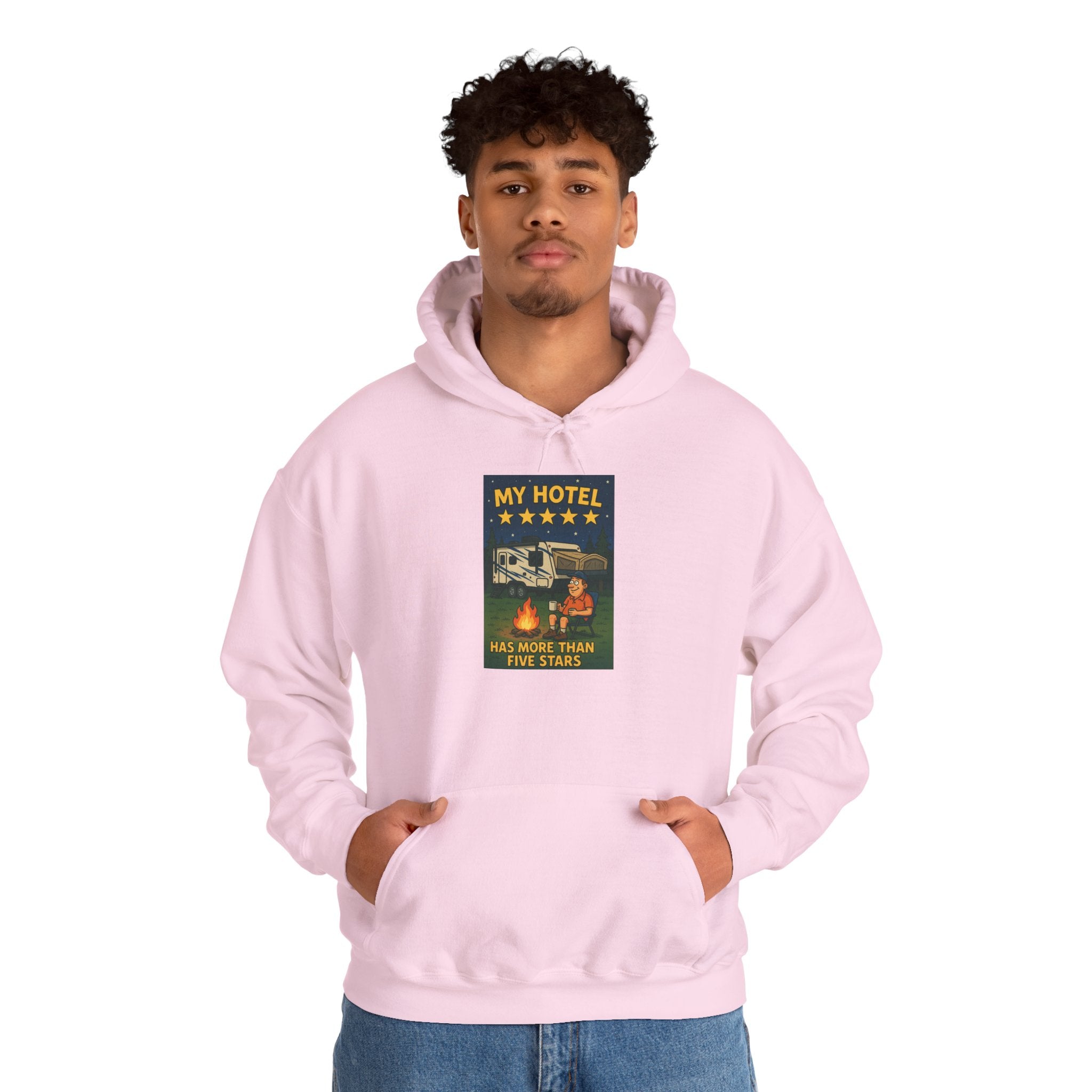 Cozy Camping Hoodie - My Hotel, Outdoor Adventure Apparel, Travel Gift, Nature Lovers Sweatshirt, Camping Gear
