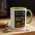 Camping-Themed Accent Coffee Mug | Perfect for RV Lovers, Campers, Travelers, Cozy Nights, Outdoor Adventures, Unique Gift Ideas