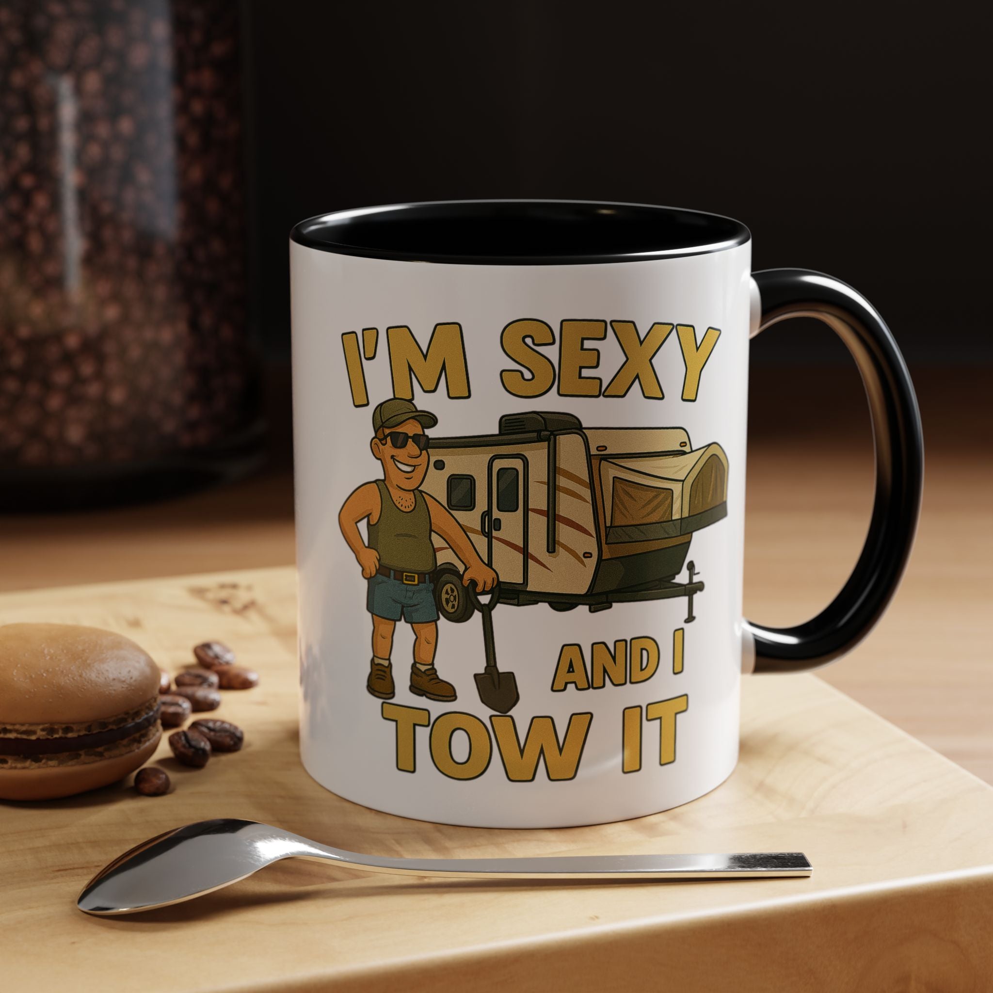 Playful Camping Mug, Funny Coffee Cup, Camper Gift, RV Lover's Accessory, Outdoor Adventure Mug