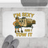 Funny Camper Bath Mat - I'm Sexy and I Tow It, RV Decor, Camper Gift, Bathroom Accessories, Humorous Bath Rug