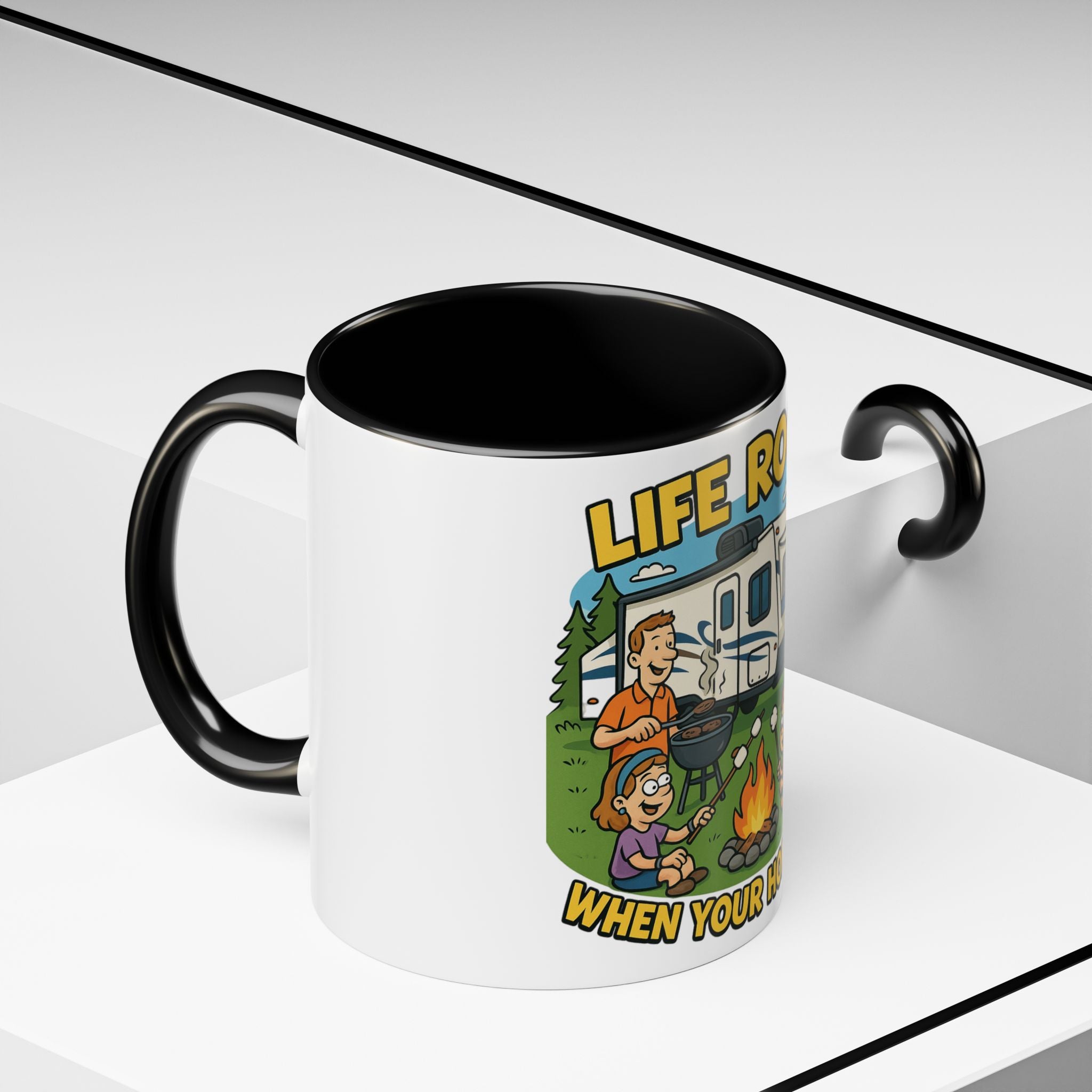 Camping Life Coffee Mug - Adventure Lover Gift, RV Travel Mug, Cozy Campfire Vibes, Perfect for Outdoor Enthusiasts, Gift for Dad