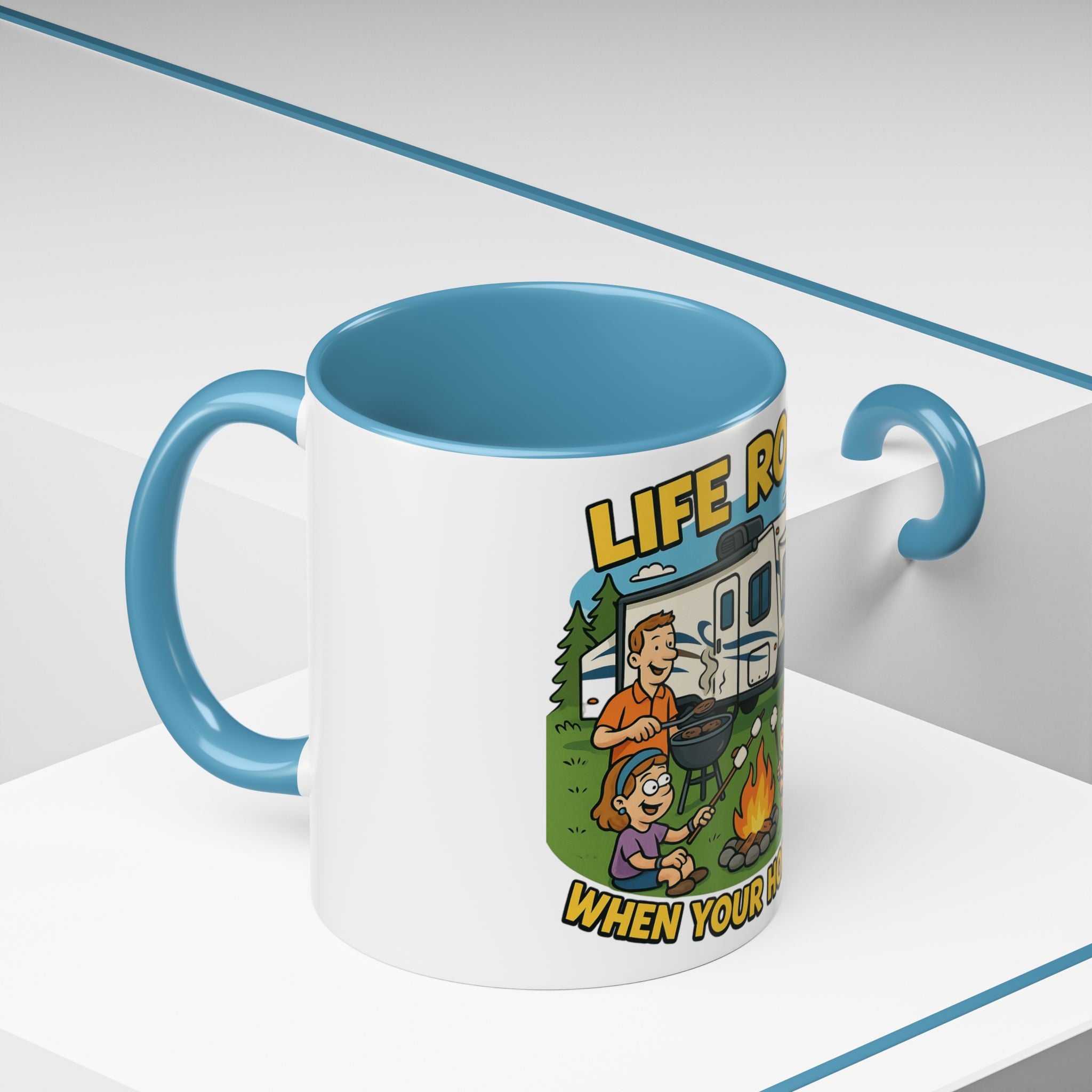 Camping Life Coffee Mug - Adventure Lover Gift, RV Travel Mug, Cozy Campfire Vibes, Perfect for Outdoor Enthusiasts, Gift for Dad