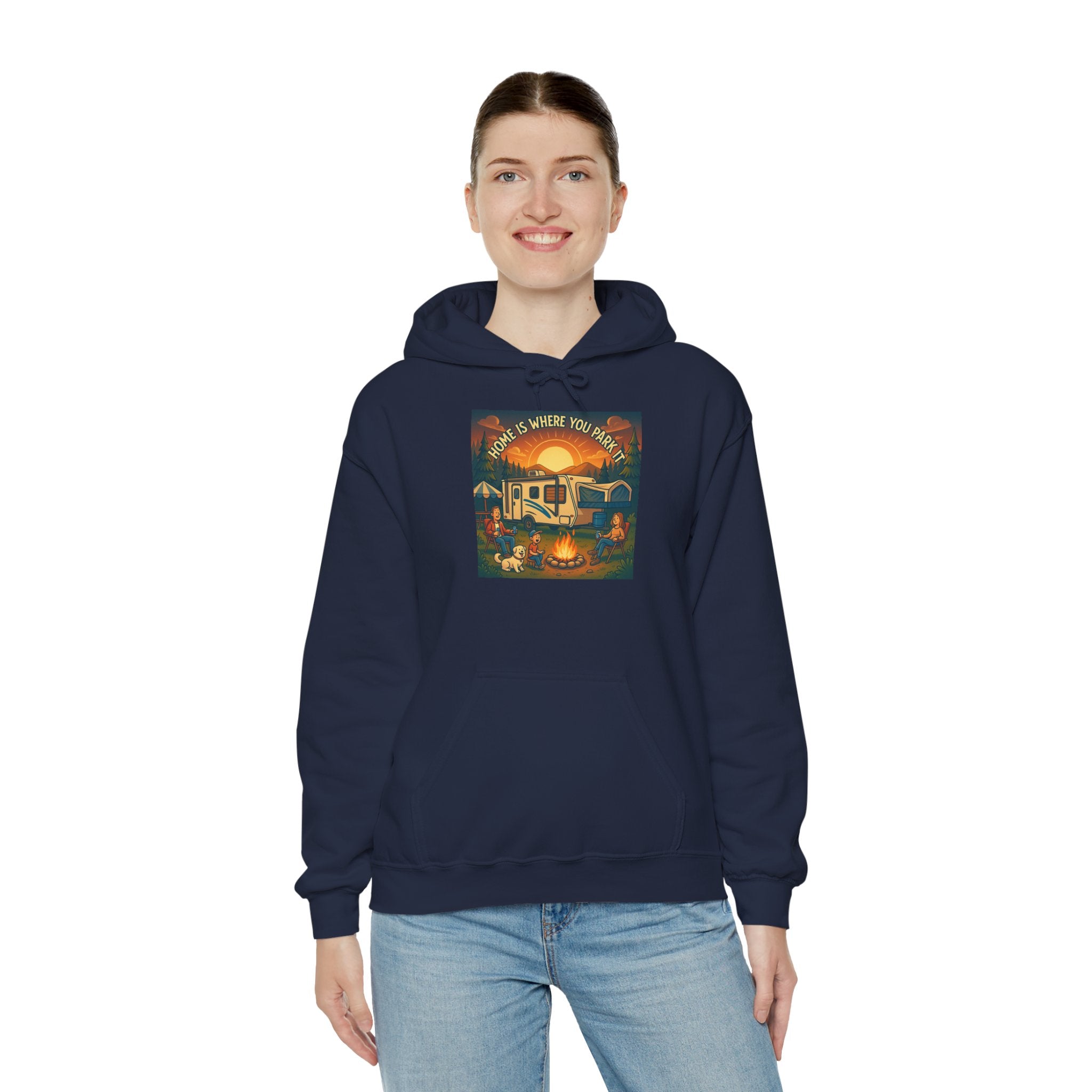 Cozy Campfire Vibes Hoodie, Unisex Sweatshirt for Camp Lovers, Autumn Apparel, Outdoor Adventure Gift, Family Get-Together