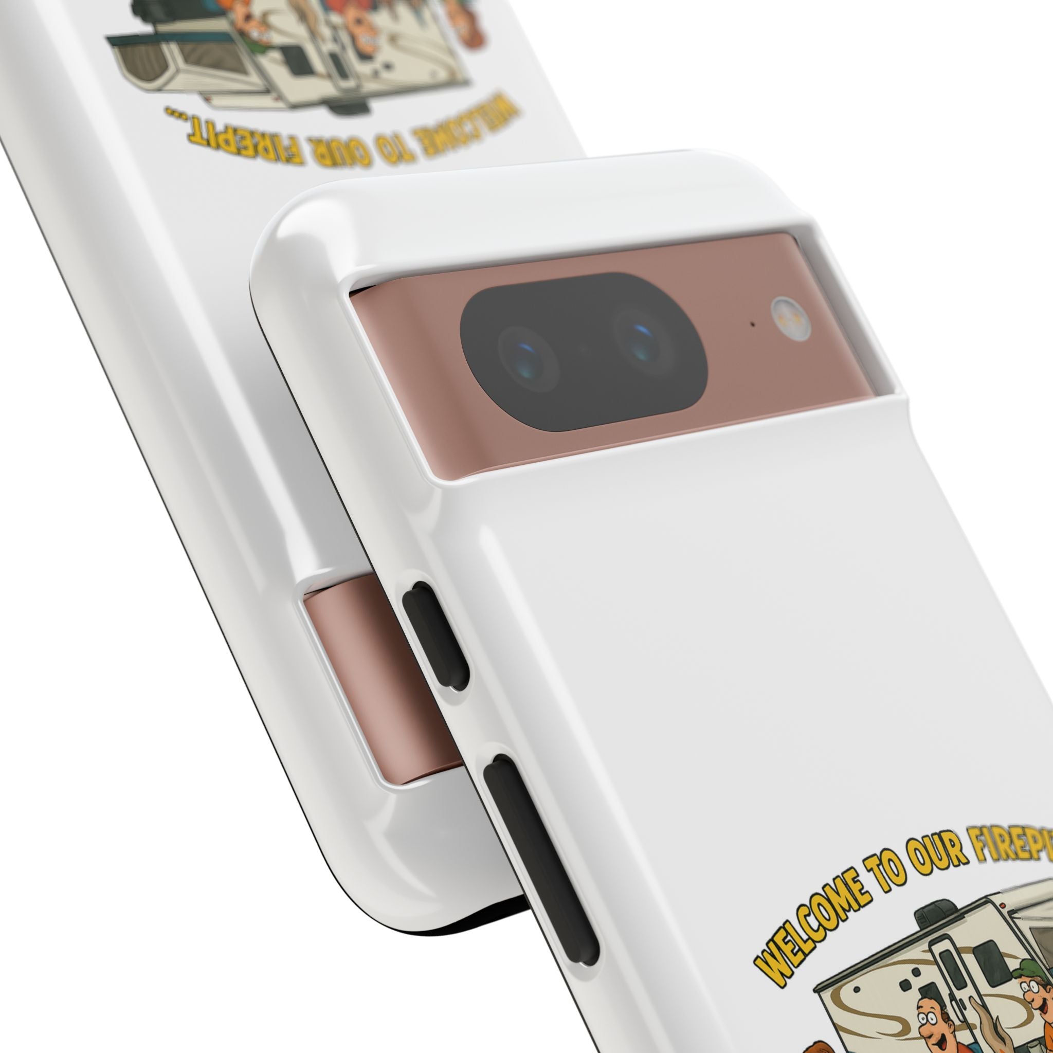 Camping Phone Case - Welcome to Our Firepit - Outdoor Gear, Gift for Campers, Adventure Accessory, Fun Camping Decor