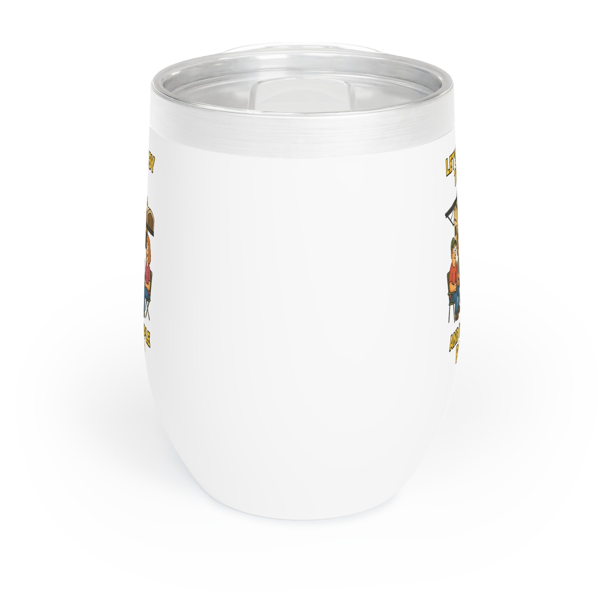 Chill Vibes Wine Tumbler, Insulated Wine Cup, Perfect Gift for Wine Lovers, Relaxing Evenings, Summer Parties, Friends Gathering