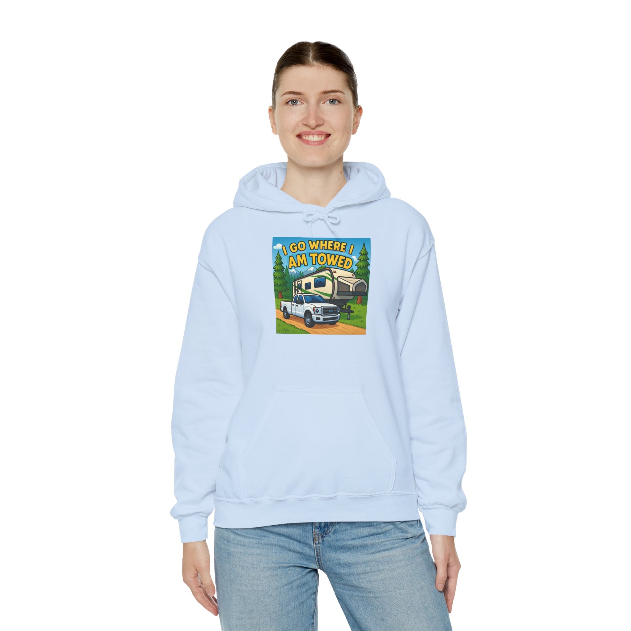 Adventure-Themed Hooded Sweatshirt - Perfect for Travel Enthusiasts, Camper Gifts, Cozy Outings, Outdoor Activities, Road Trip Essentials