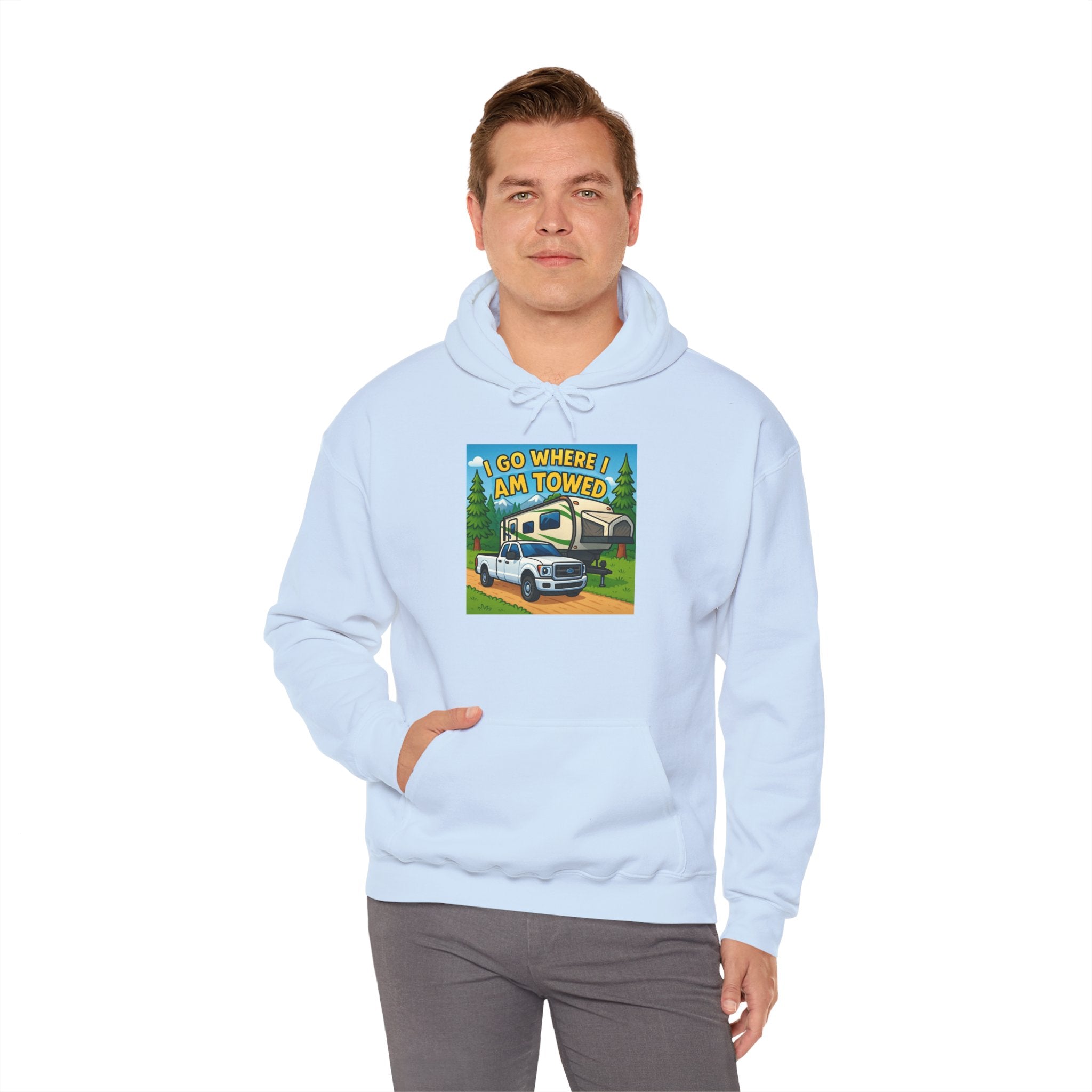 Adventure-Themed Hooded Sweatshirt - Perfect for Travel Enthusiasts, Camper Gifts, Cozy Outings, Outdoor Activities, Road Trip Essentials