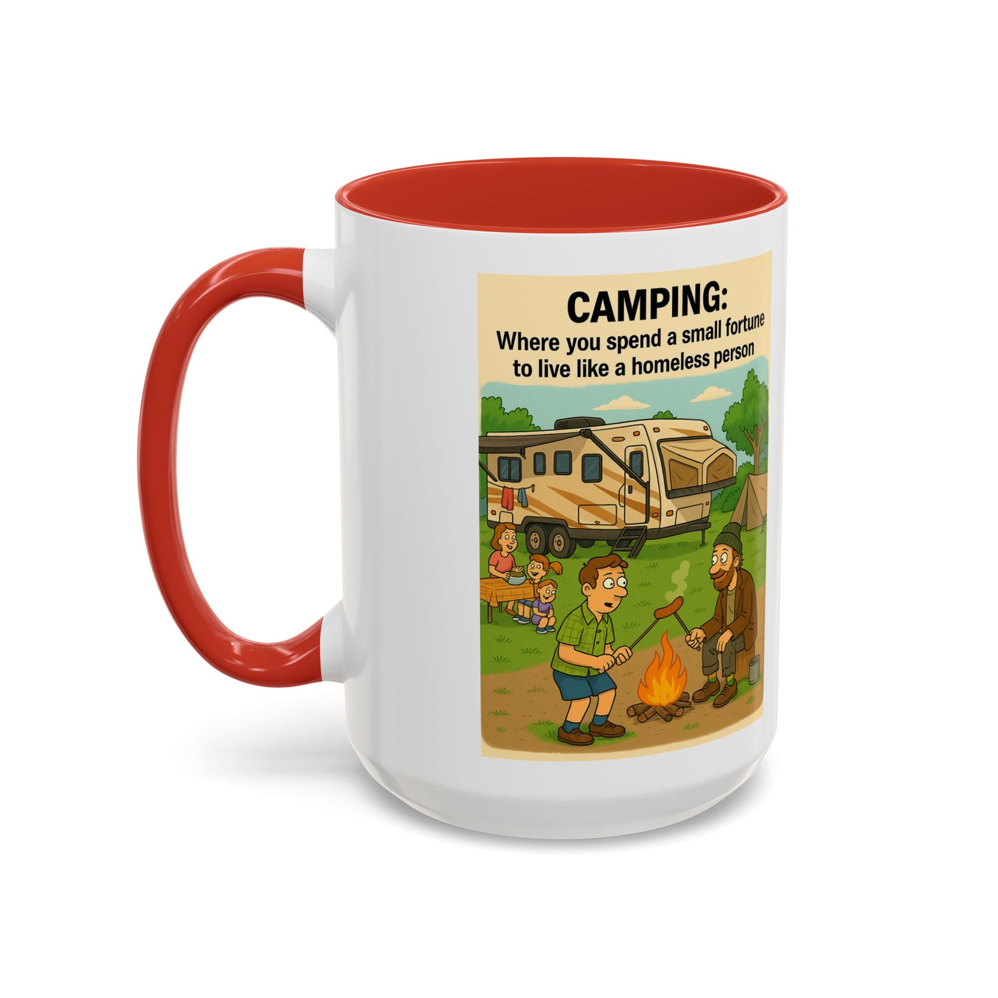 Camping Humor Coffee Mug, Hilarious Campfire Gift, Funny Mug for Outdoors Lovers, Adventure Lover's Coffee Cup, Unique Camping Present