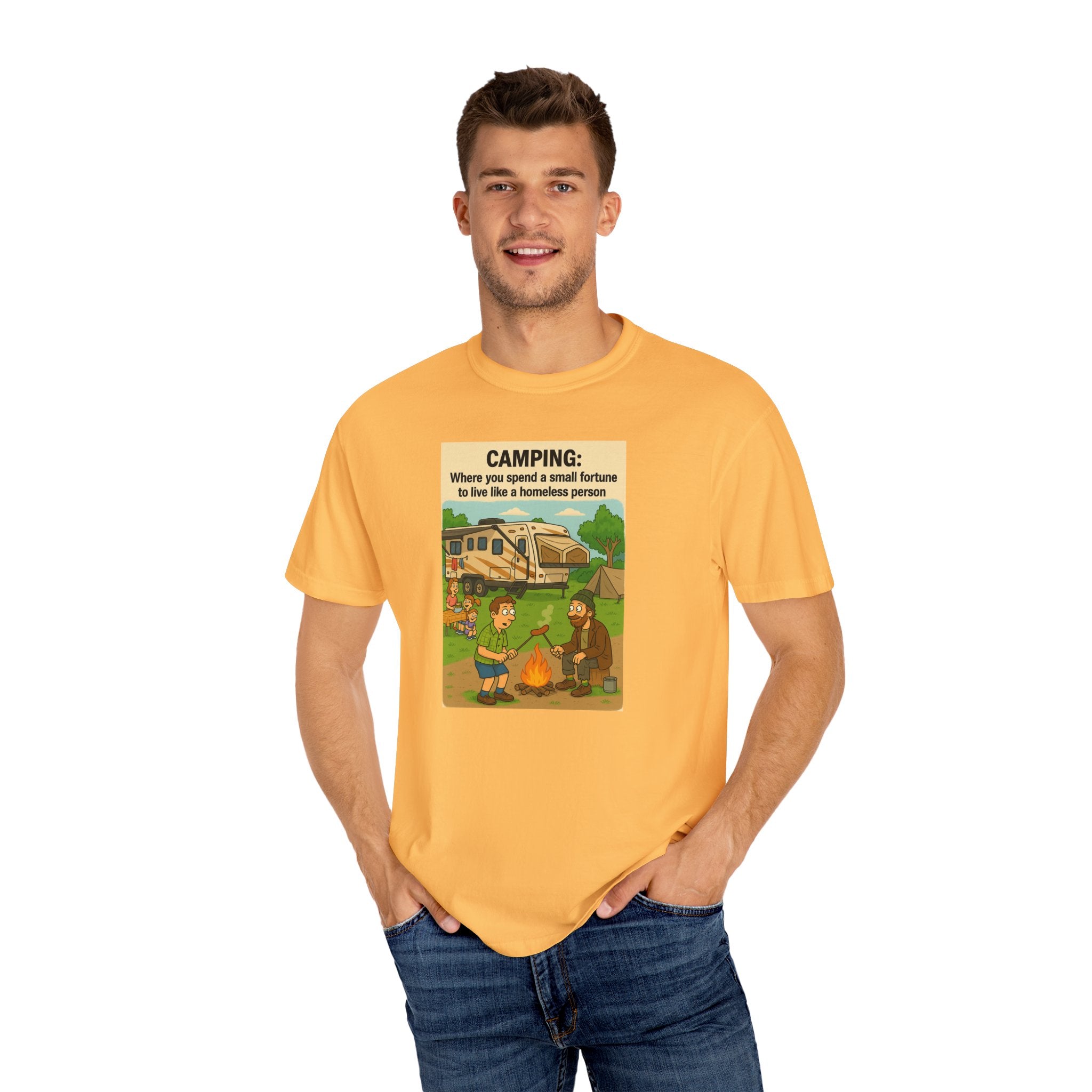 Camping Humor T-Shirt, Unisex Graphic Tee, Adventure Gift, Outdoor Lover Apparel, Funny Camping Shirt