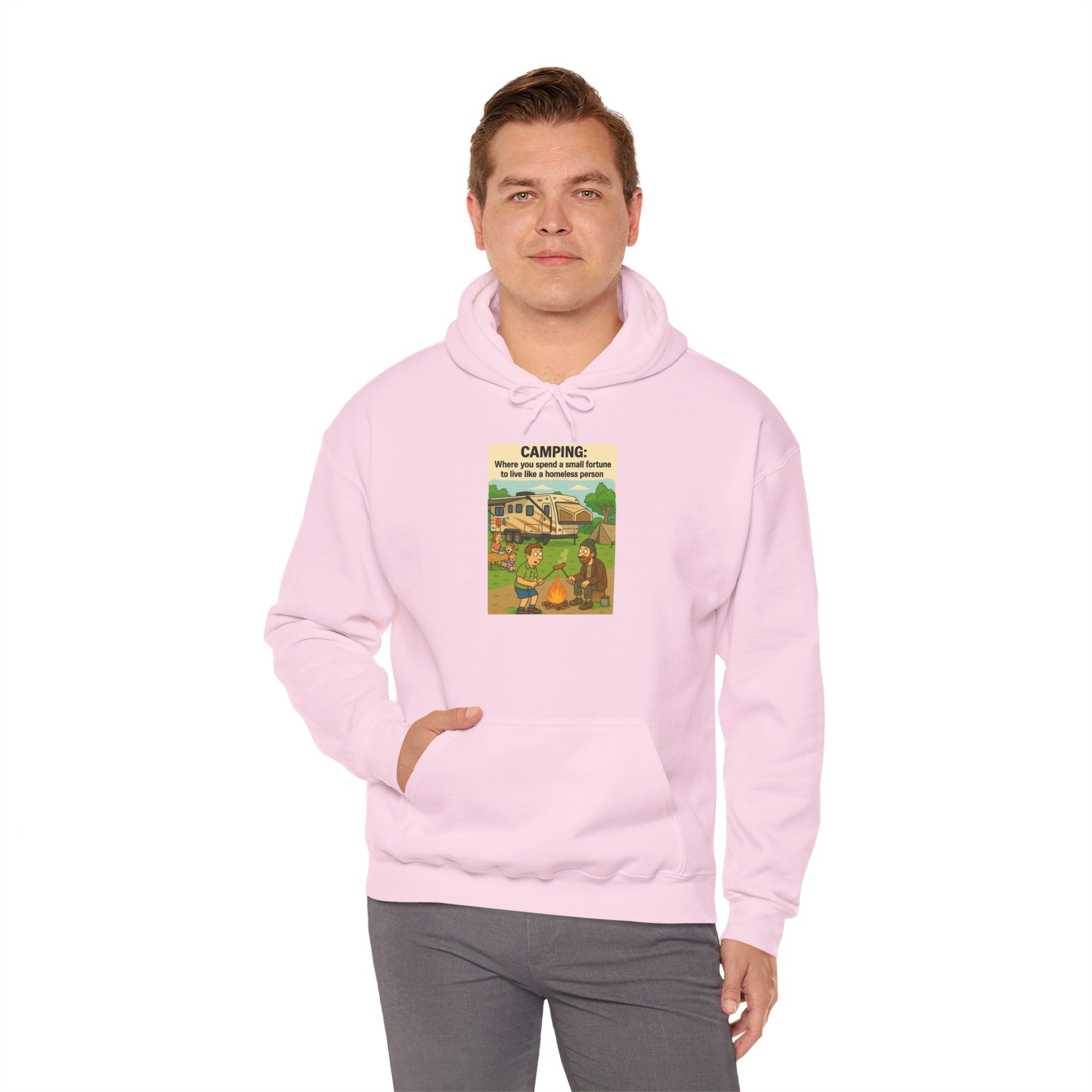 Cozy Camping Sweatshirt | Unisex Heavy Blend Hoodie, Outdoor Gear, Nature Lover Gift, Camping Apparel, Weekend Retreat Wear