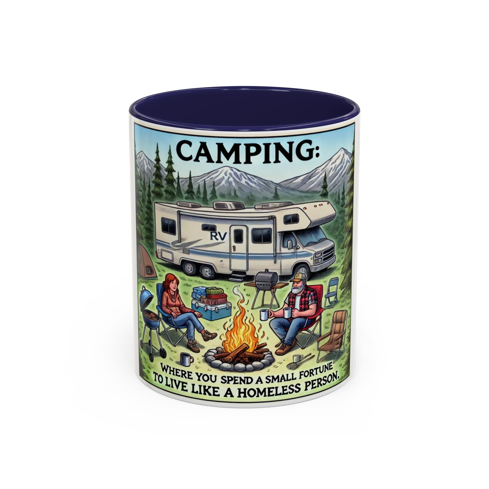 Mug - Camping Where You Spend a Small Fortune Coffee Mug (11, 15oz)