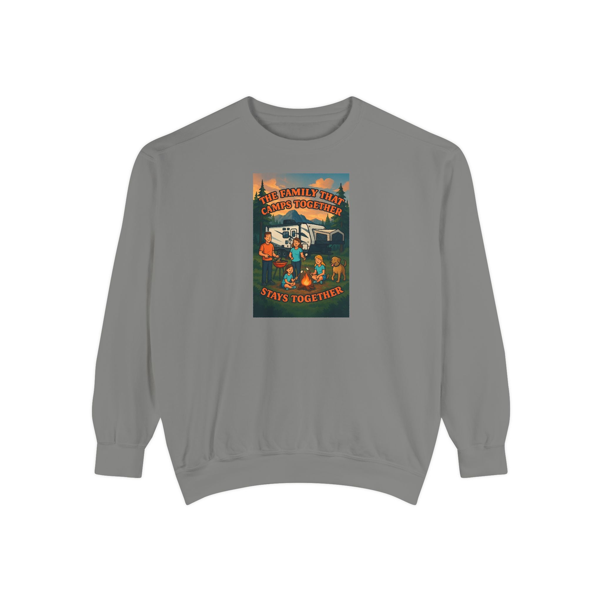 Cozy Unisex Garment-Dyed Sweatshirt with Retro Design, Perfect for Relaxing, Gift for Friends, Casual Wear, Fall Fashion, Warm Layer