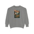 Cozy Unisex Garment-Dyed Sweatshirt with Retro Design, Perfect for Relaxing, Gift for Friends, Casual Wear, Fall Fashion, Warm Layer