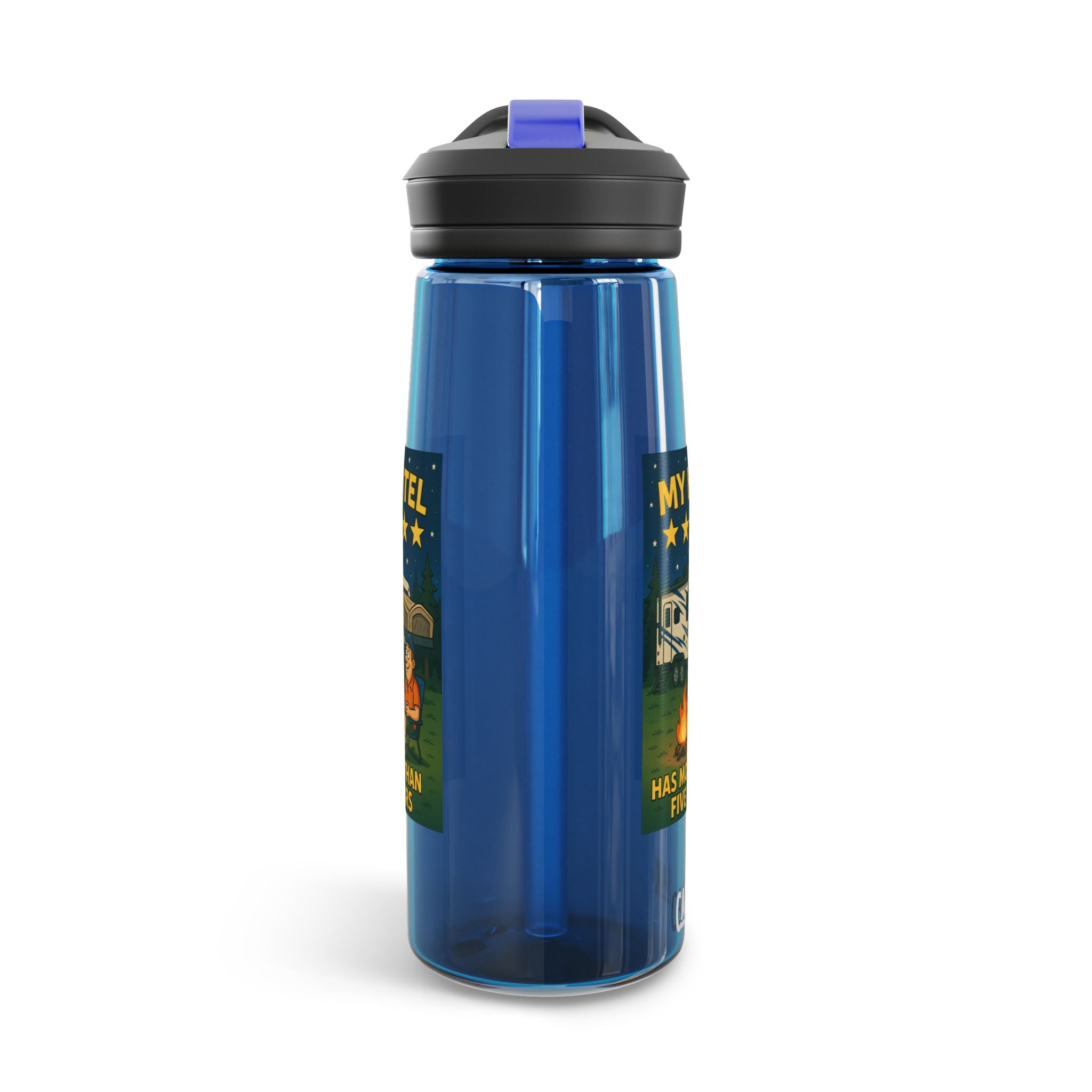 Camping Water Bottle with Inspirational Camping Quote, 20oz|25oz Camp Flask, Outdoor Gear, Travel Mug, Hiking Bottle, Adventure Gift