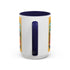 Life is fine with camping and wine Hybrid Camper Coffee Mug (11, 15oz)