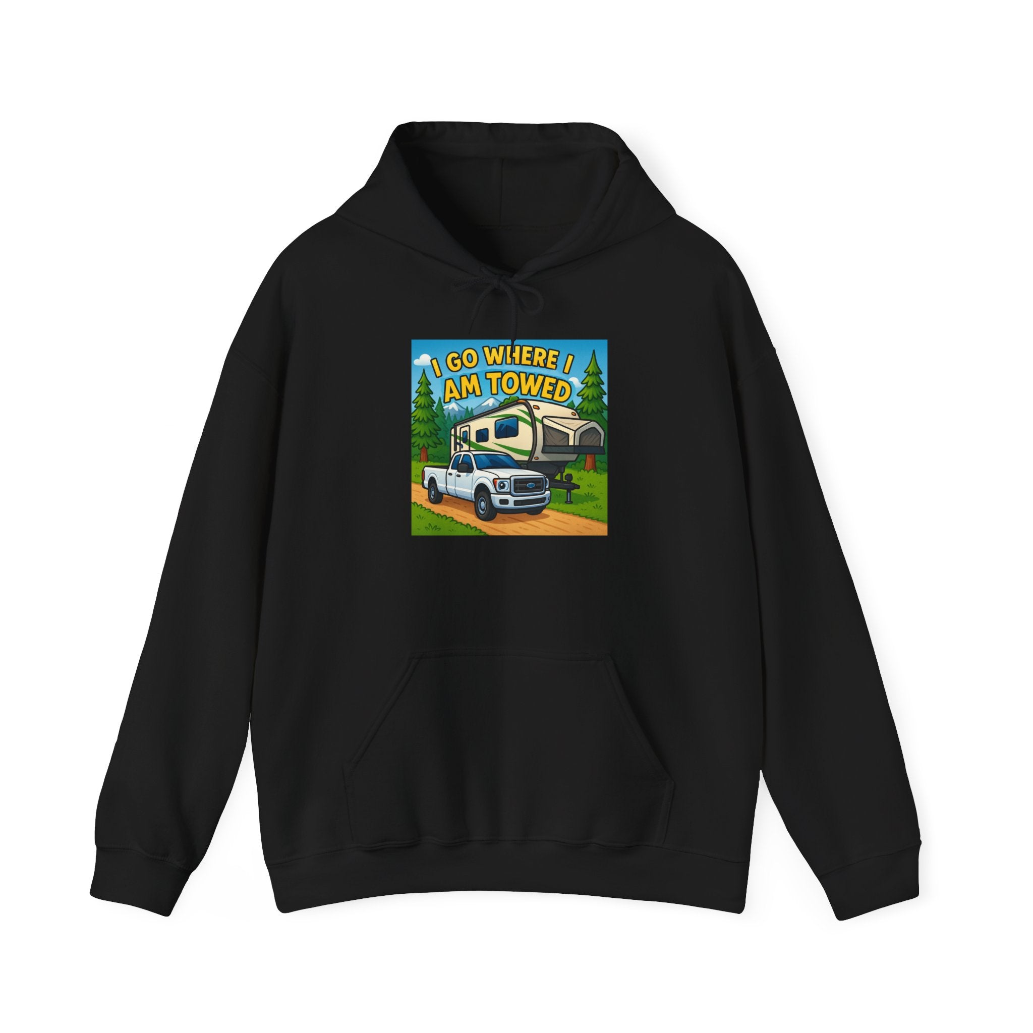 Adventure-Themed Hooded Sweatshirt - Perfect for Travel Enthusiasts, Camper Gifts, Cozy Outings, Outdoor Activities, Road Trip Essentials
