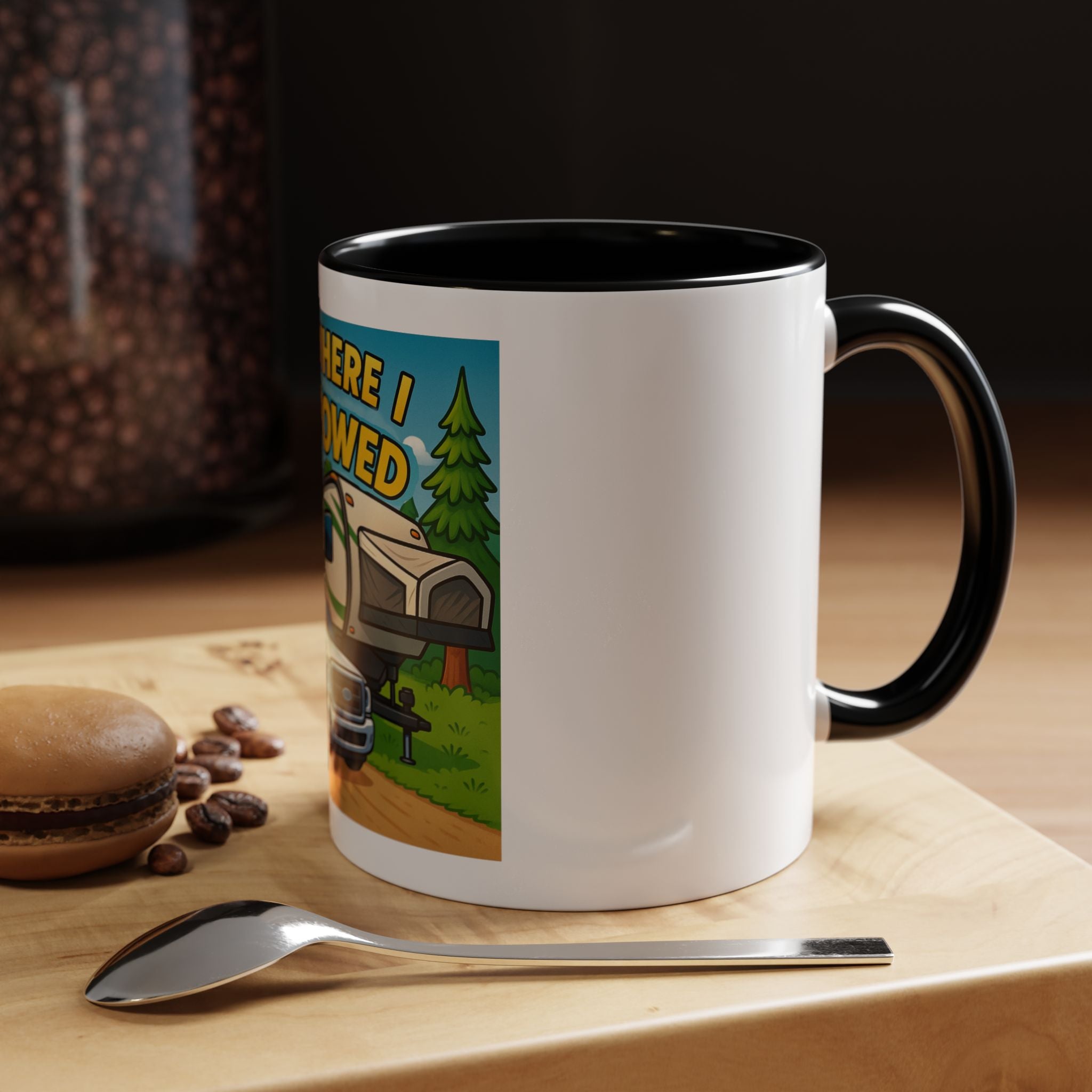 Adventure Camping Coffee Mug, RV Lover Gift, Hiking Mug, Travel Enthusiast Ceramic Cup, Nature Lover Drinkware