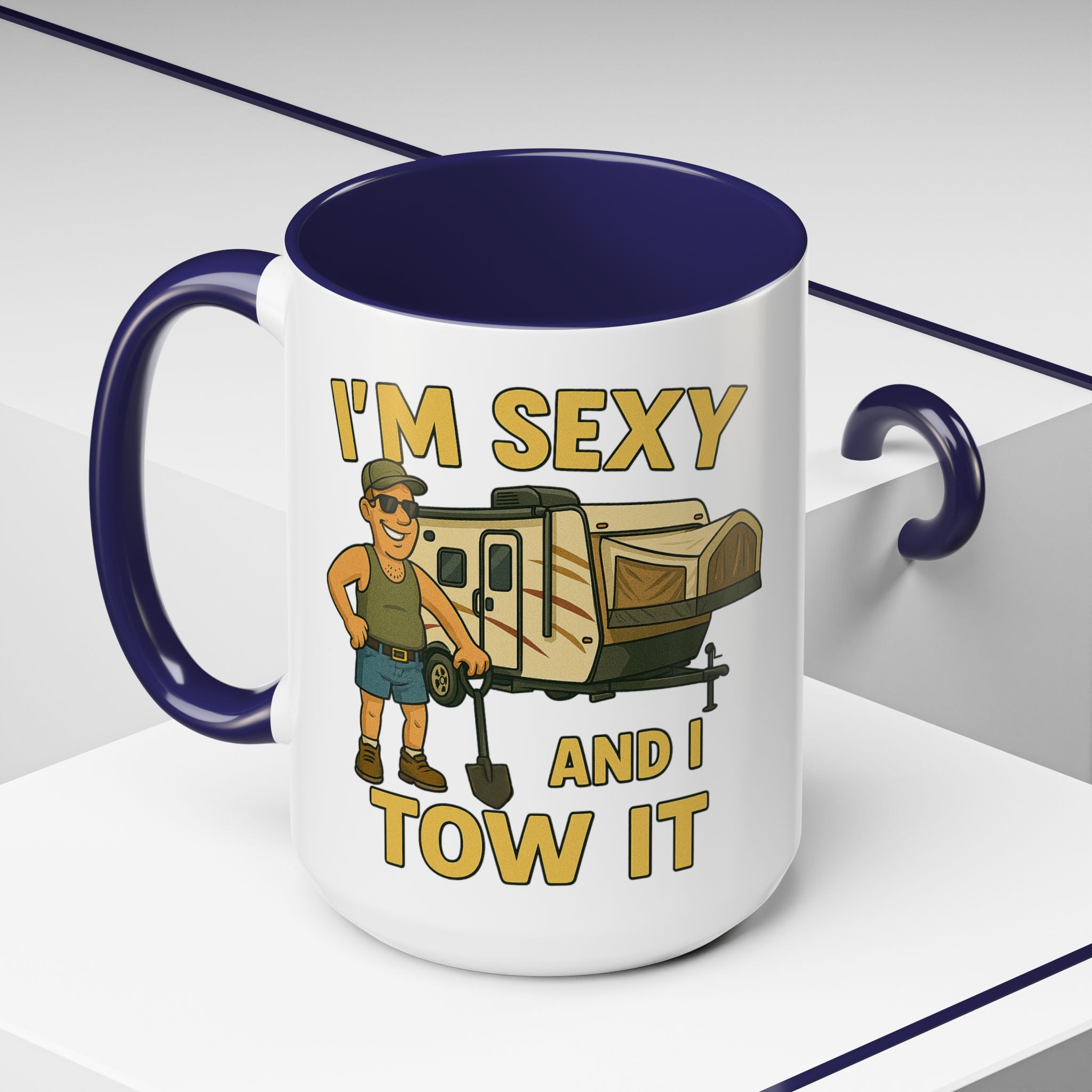 Playful Camping Mug, Funny Coffee Cup, Camper Gift, RV Lover's Accessory, Outdoor Adventure Mug