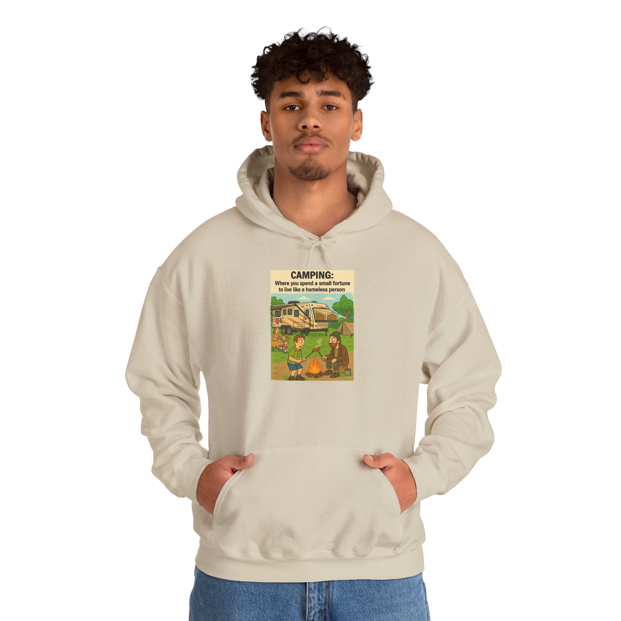 Cozy Camping Sweatshirt | Unisex Heavy Blend Hoodie, Outdoor Gear, Nature Lover Gift, Camping Apparel, Weekend Retreat Wear