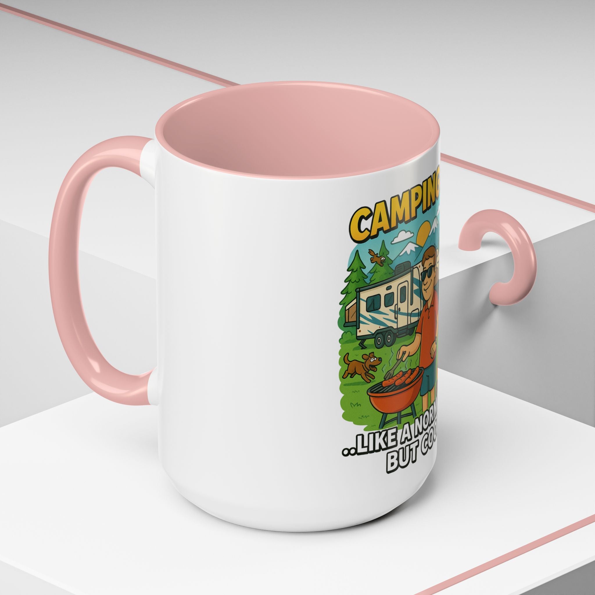 Cool Camping Dad Coffee Mug - Fun Outdoor Adventure Gift