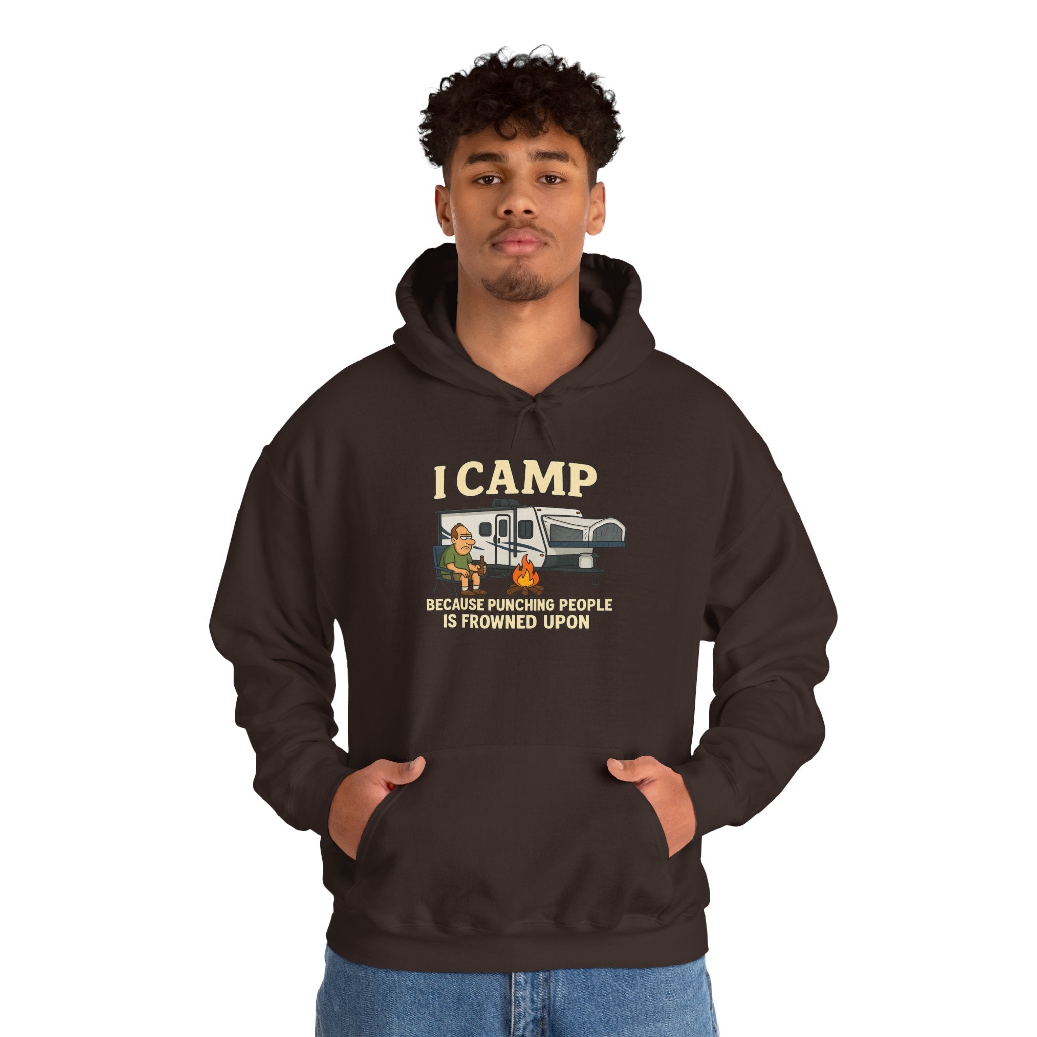 I Camp Unisex Heavy Blend™ Hoodie - Perfect for Outdoor Lovers